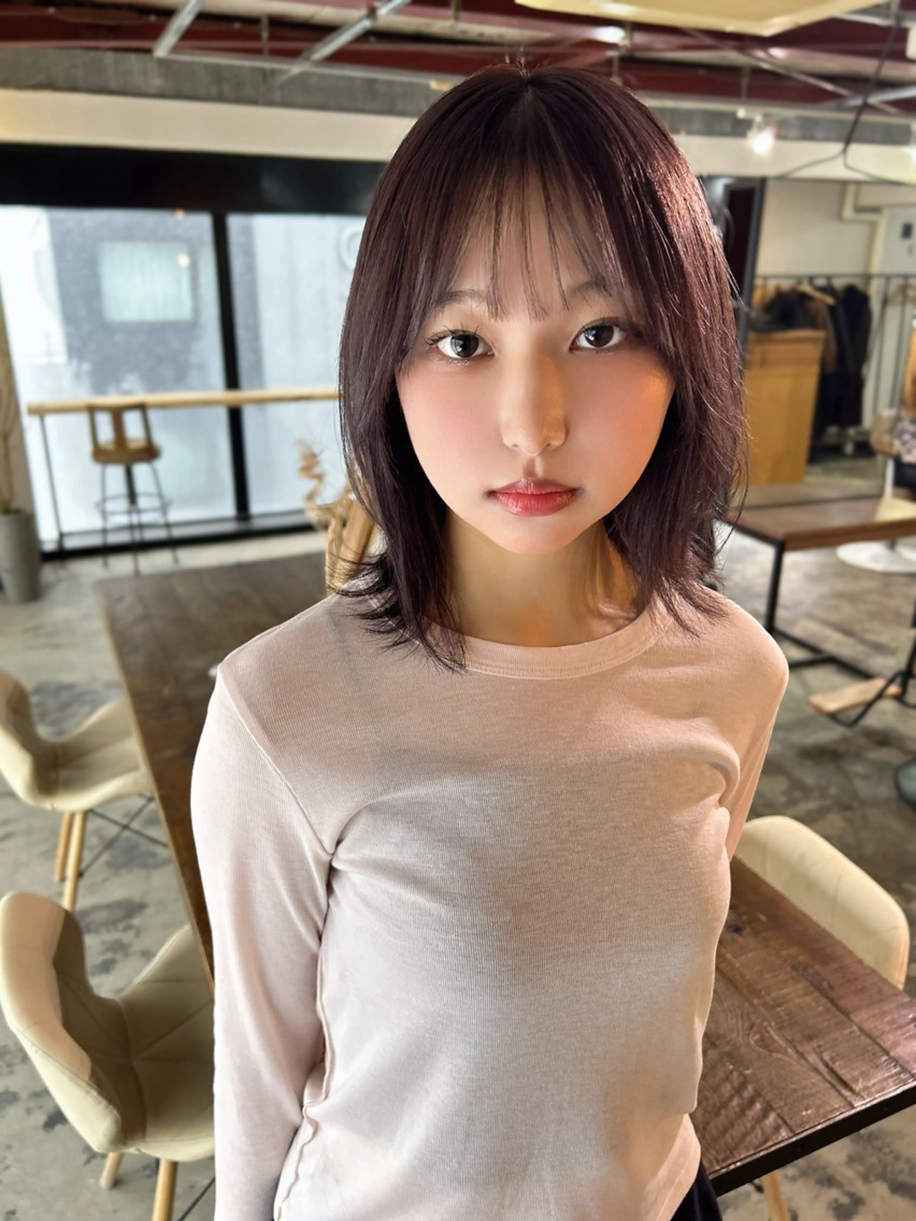 ショート カラー カット ヘアカラー トリートメント 透明感/ハイトーン カラー/SHISEIのヘアスタイル