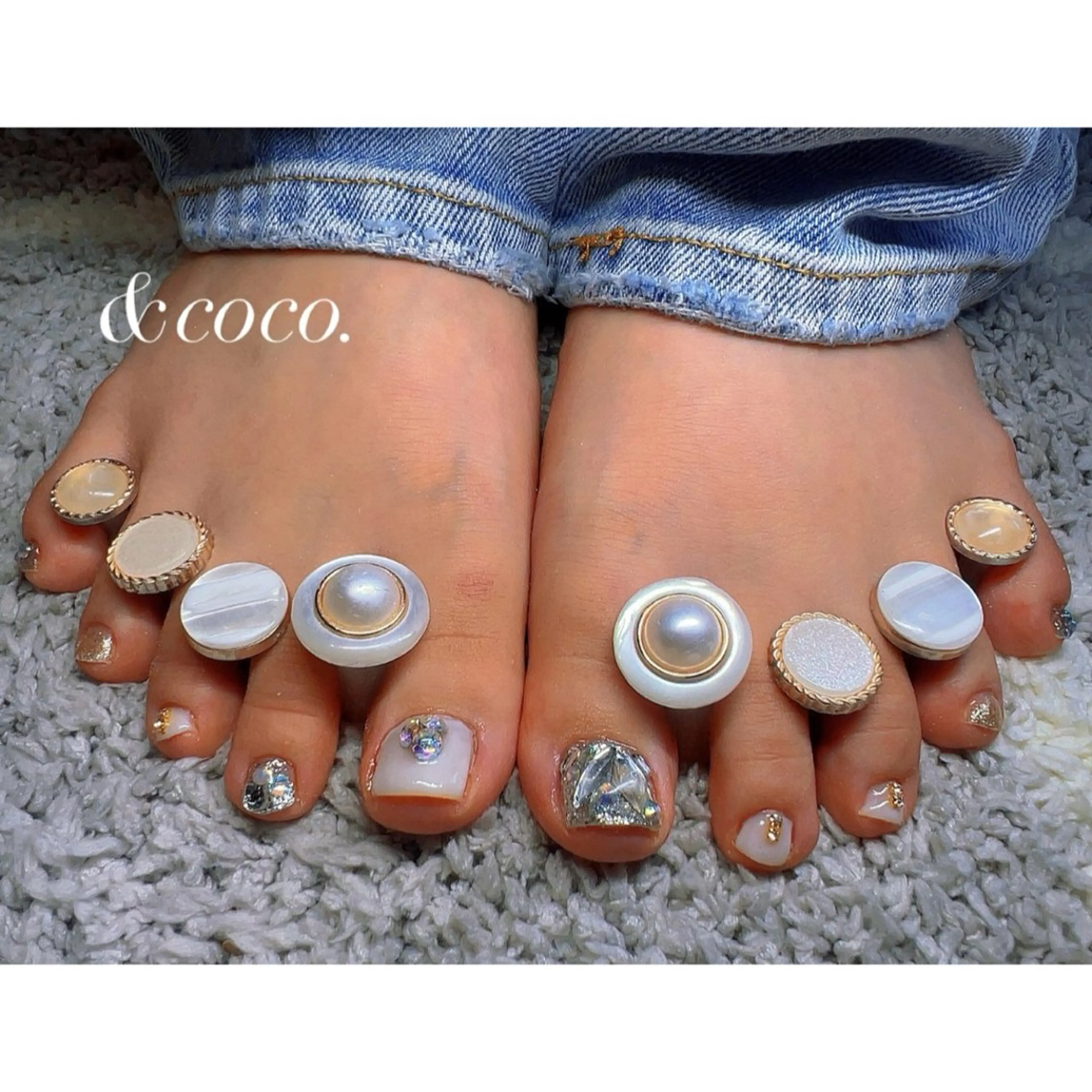 ネイル フットネイル フットネイル ＆coco.所属・＆ coco.のネイルデザイン