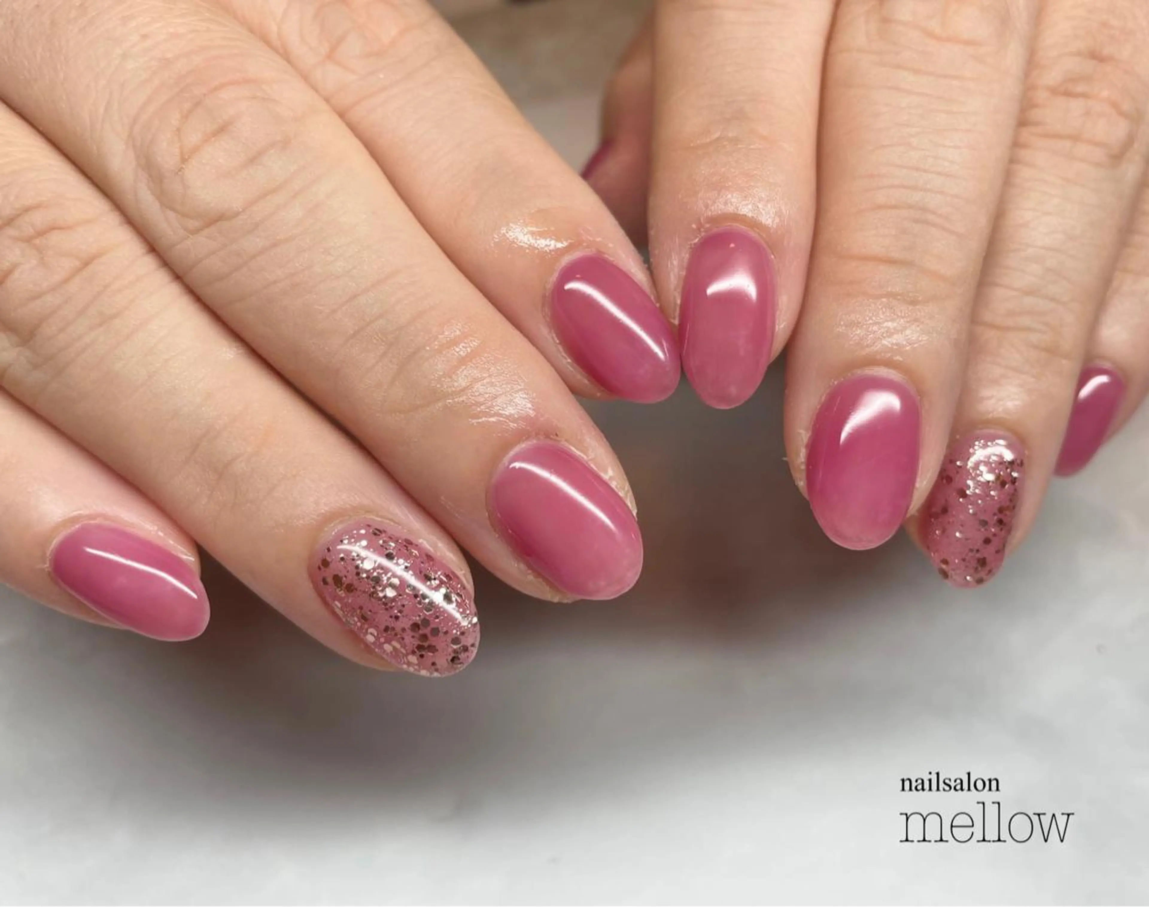 ネイル ピンク 大山 浩美のネイルデザイン