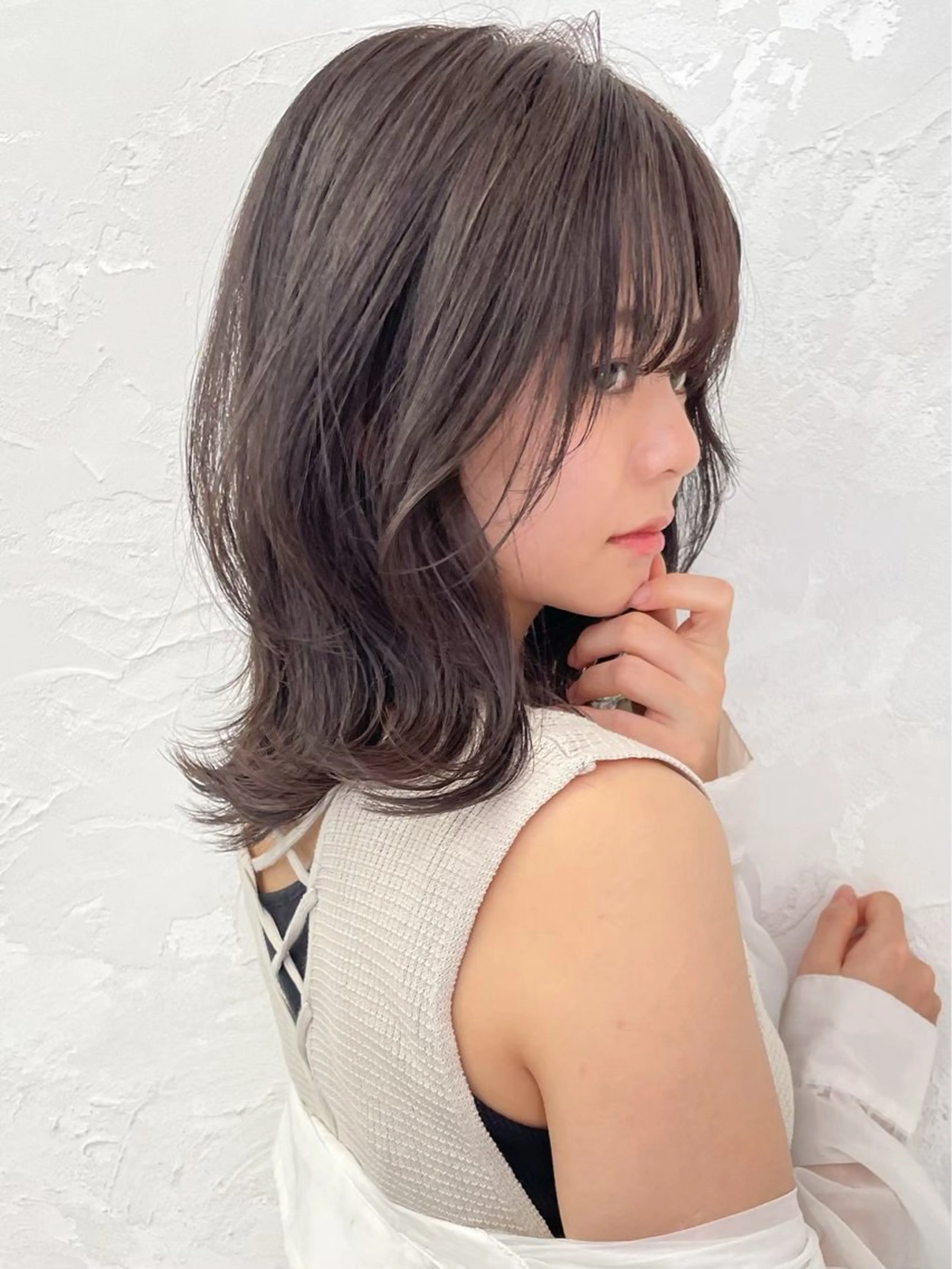ミディアム カラー ヘアカラー トリートメント SiLO／ mahiroのヘアスタイル