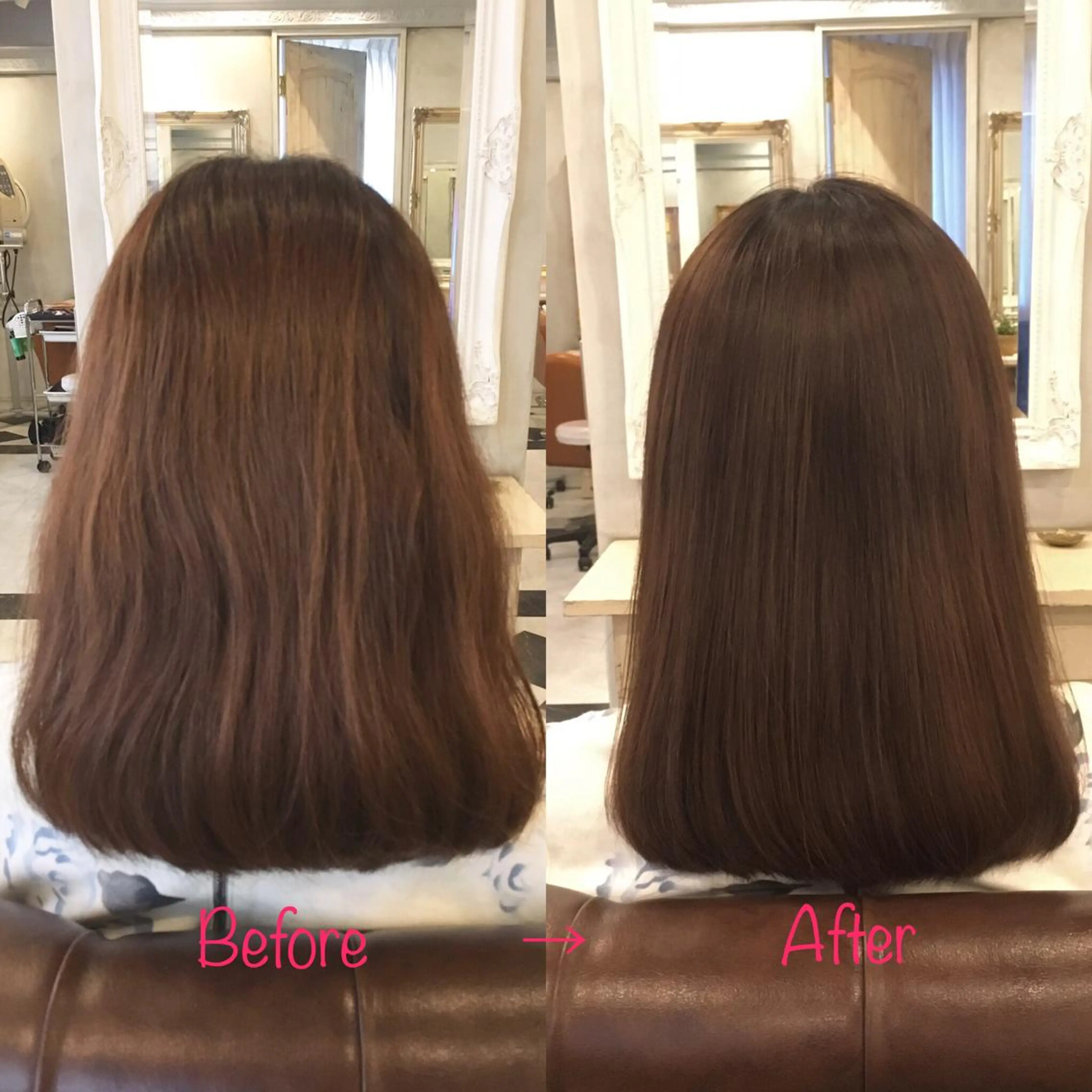 ミディアム 髪質改善 トリートメント 縮毛矯正&髪質改善 MAILHAIRのヘアスタイル