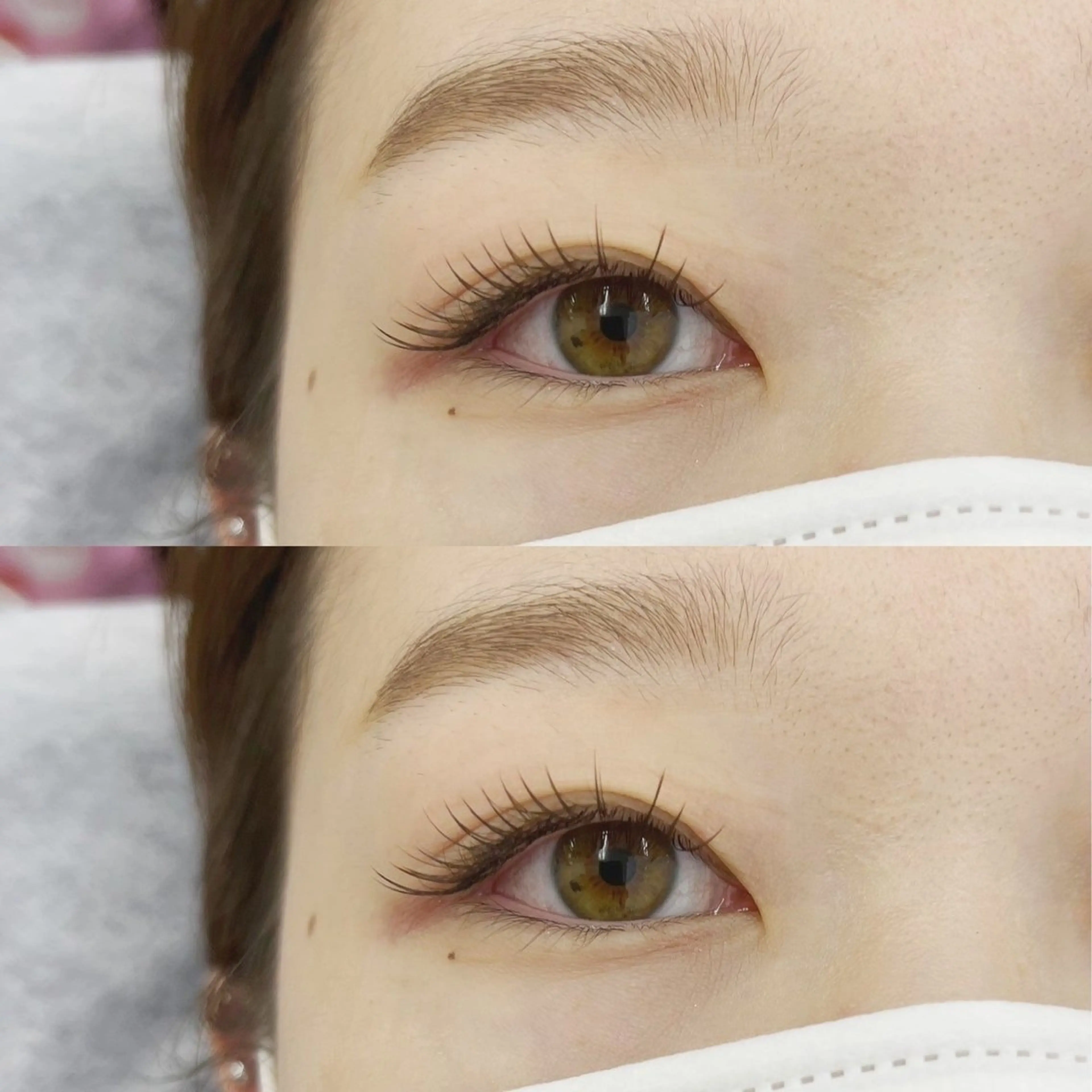 マツエク・マツパ カラーマツエク フラットラッシュ 目尻長め マツエク アイリスト RISAのマツエク・マツパデザイン