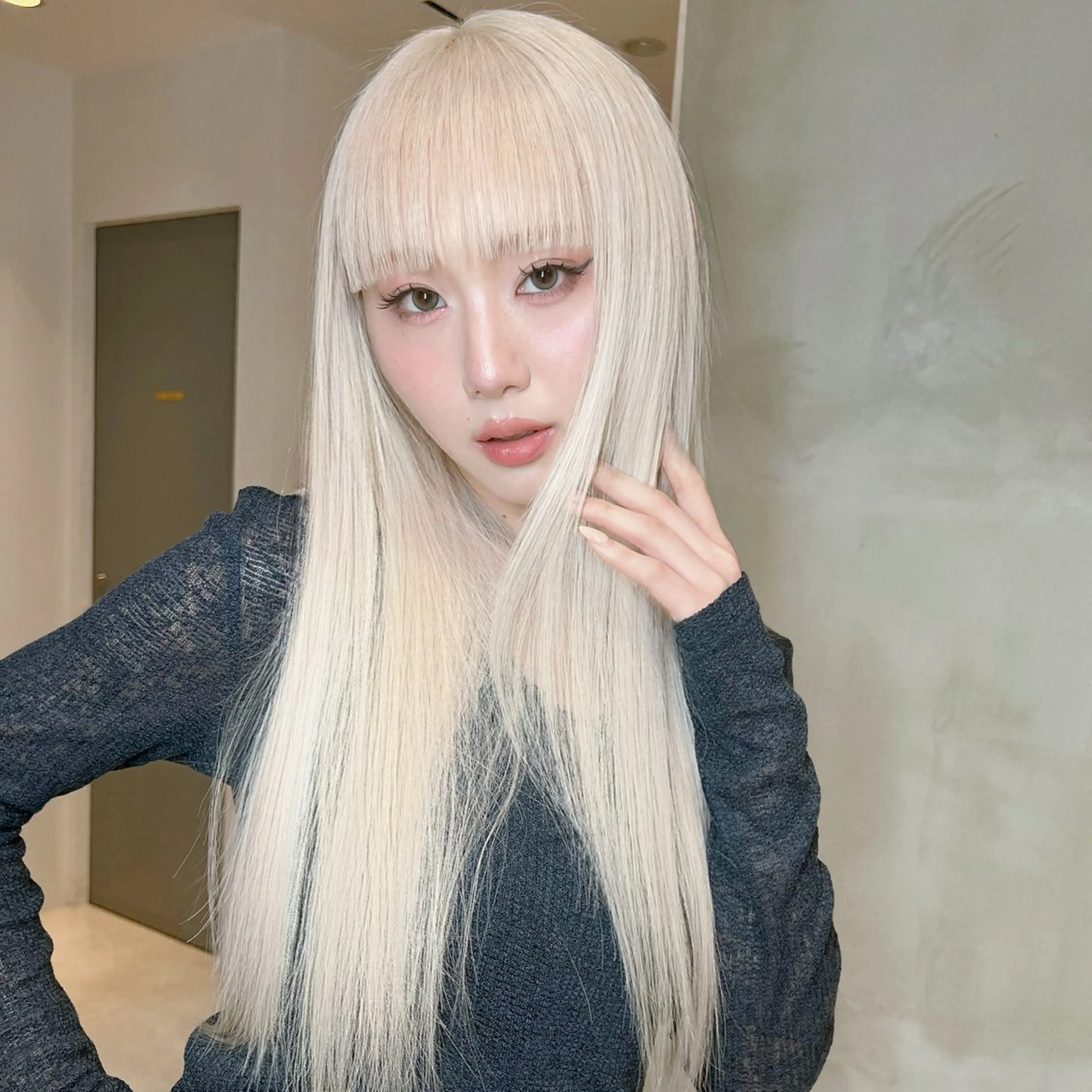 ロング ヘアカラー トリートメント ナナ♡レイヤーカット ♡似合わせカラーのヘアスタイル