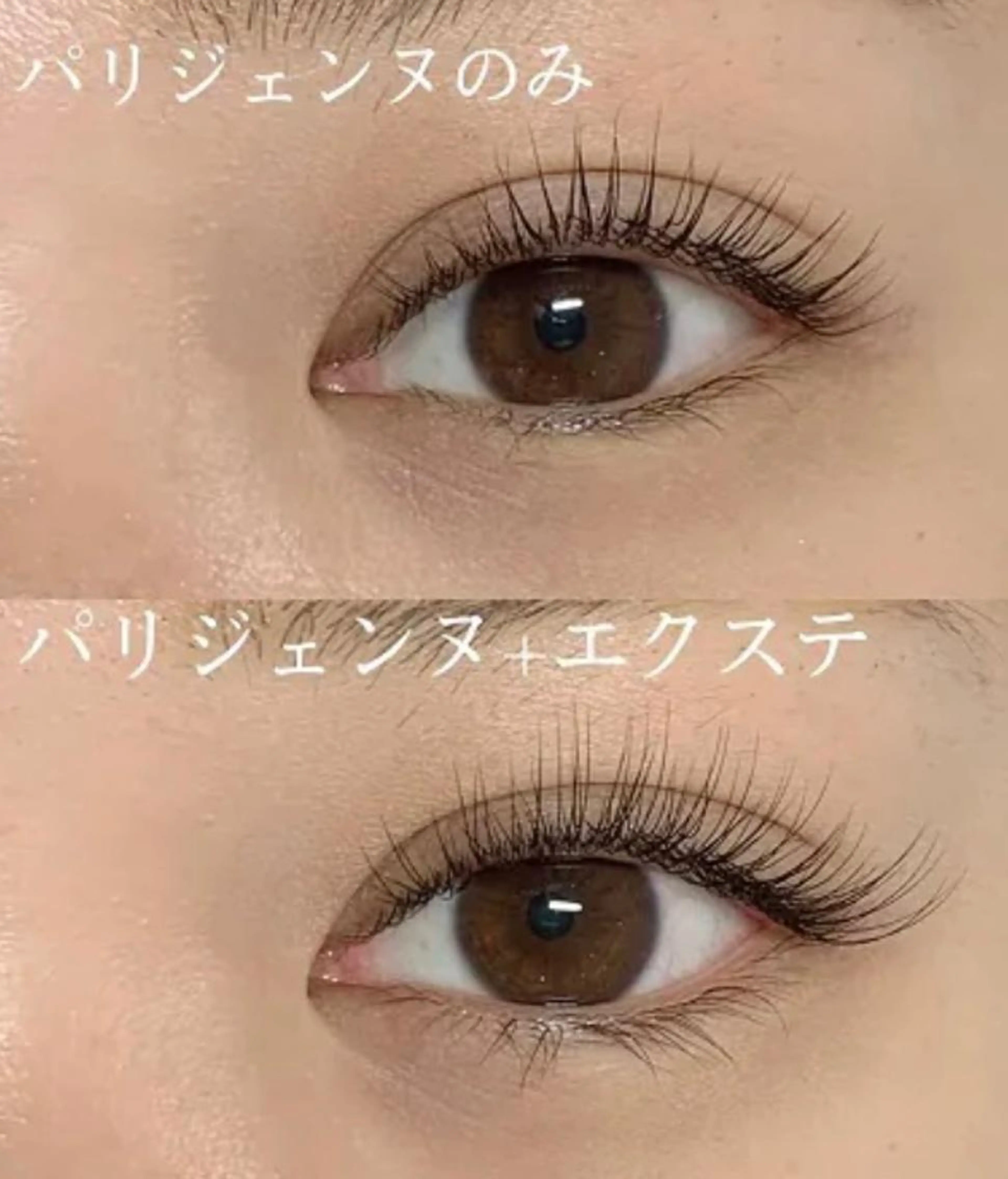 パリエク+フラットラッシュマツエク100本、⭐︎まつげパーマだけで物が足りない方🌹の写真