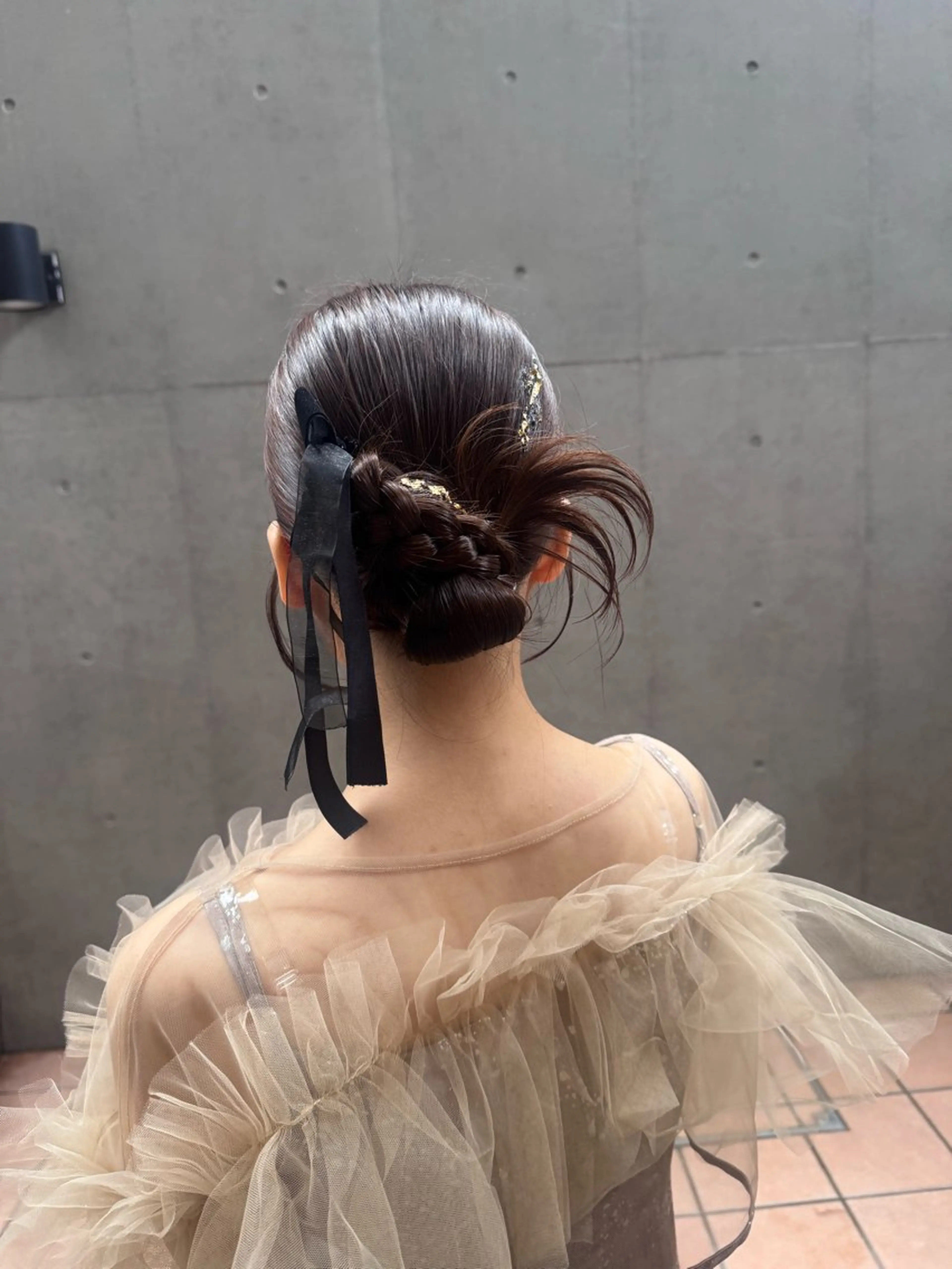 ミディアム ヘアアレンジ ヘアセット 🎗️【ヘアセット 美眉】吉川玲🎗️のヘアスタイル