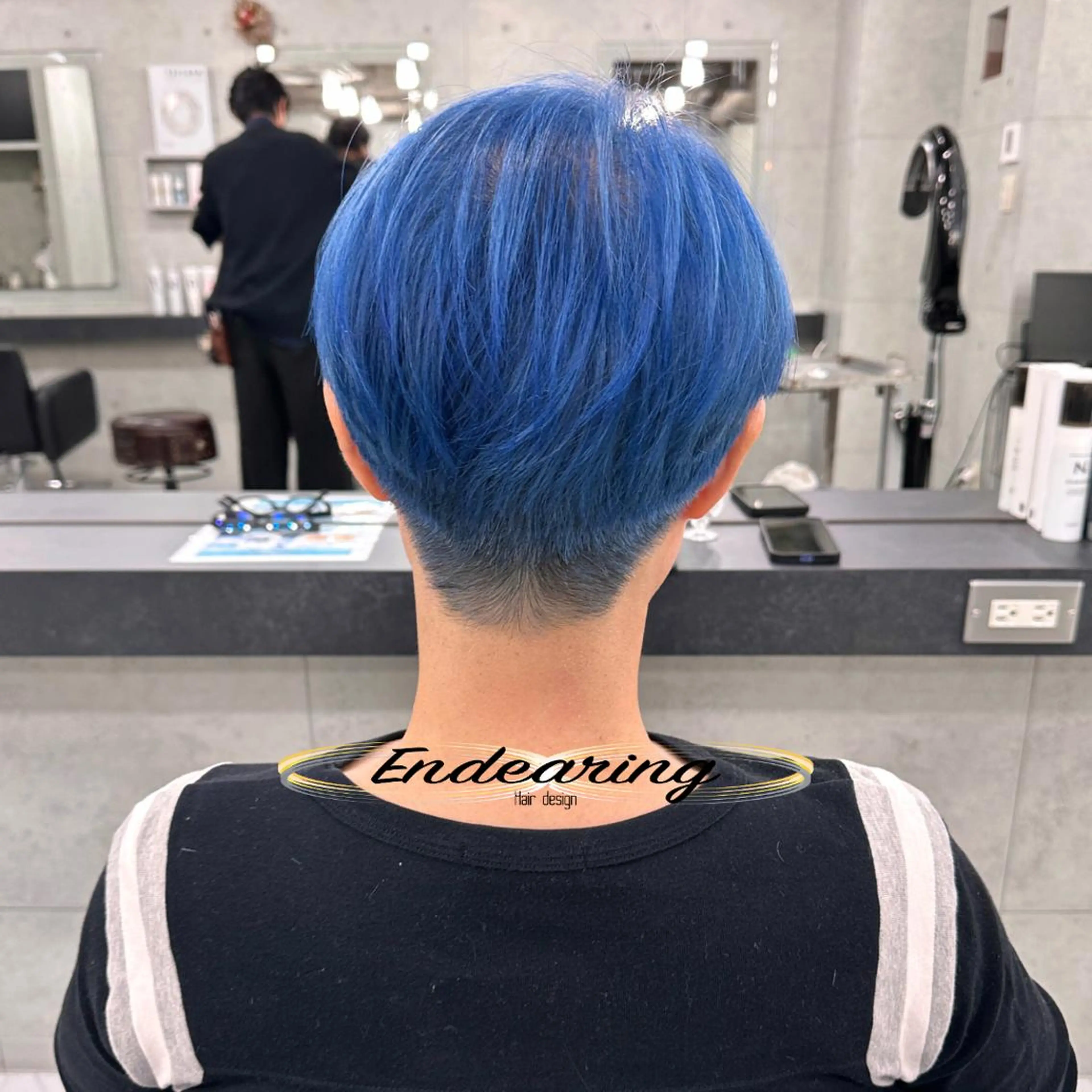 カラー ブルーカラー 透明感カラー ヘアカラー Endearing 銀座/レイヤーカットのヘアスタイル