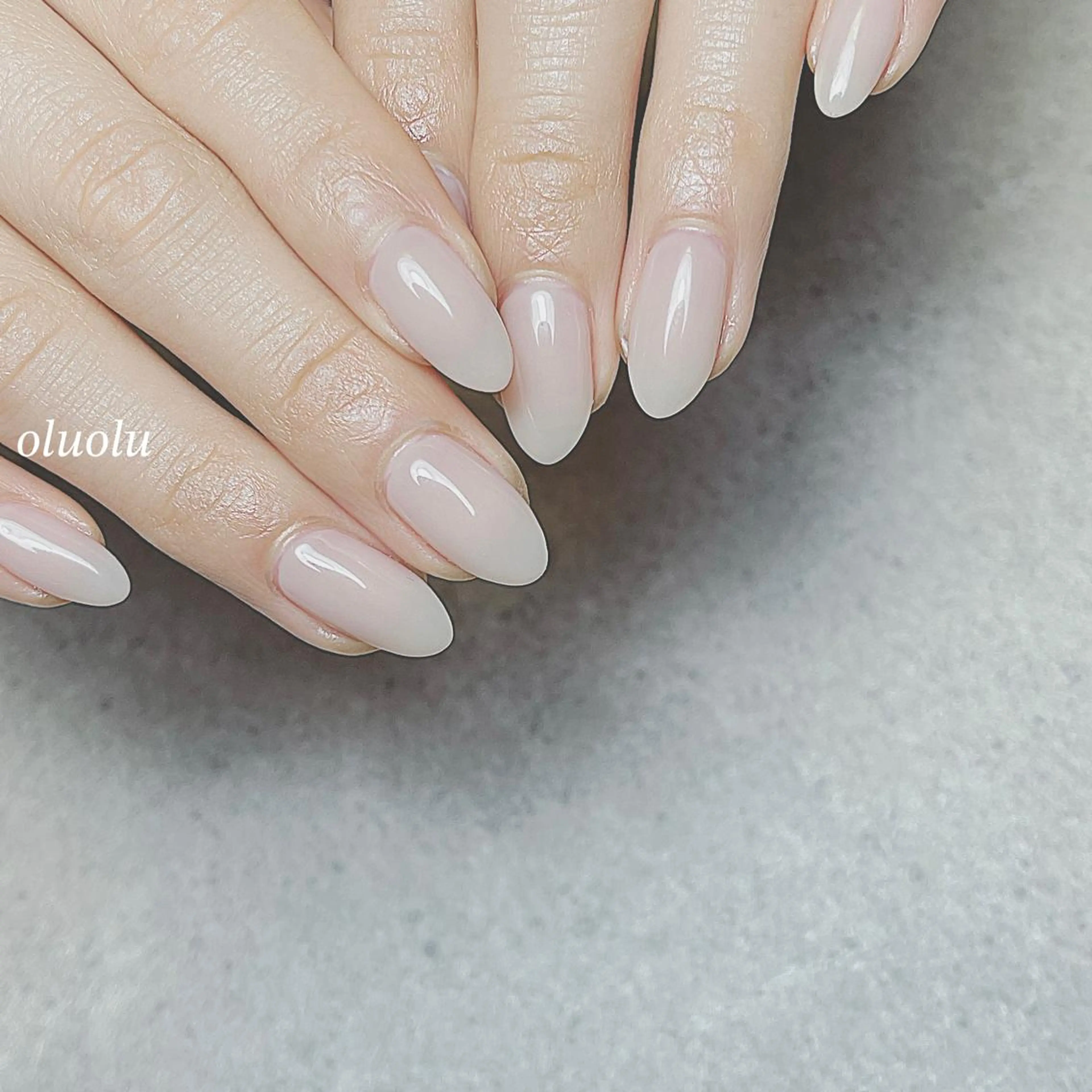 ネイル アートネイル フットネイル ニュアンスネイル ワンカラーネイル シンプルネイル ハンドネイル 大村 紬華のネイルデザイン