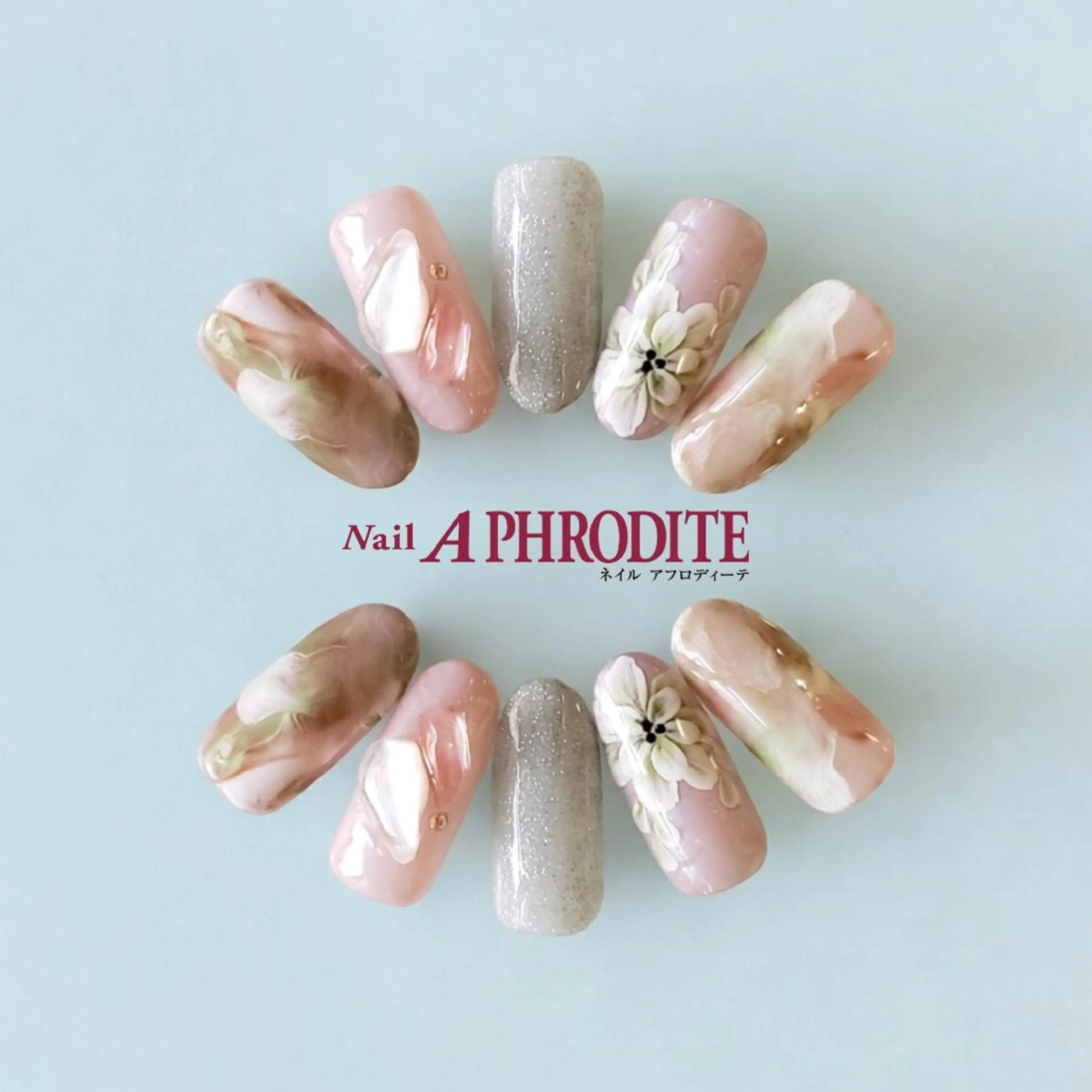 ネイル ジェルネイル ニュアンスネイル スカルプネイル ソフトジェル ネイルチップ ハンドネイル Nail  Aphroditeのネイルデザイン