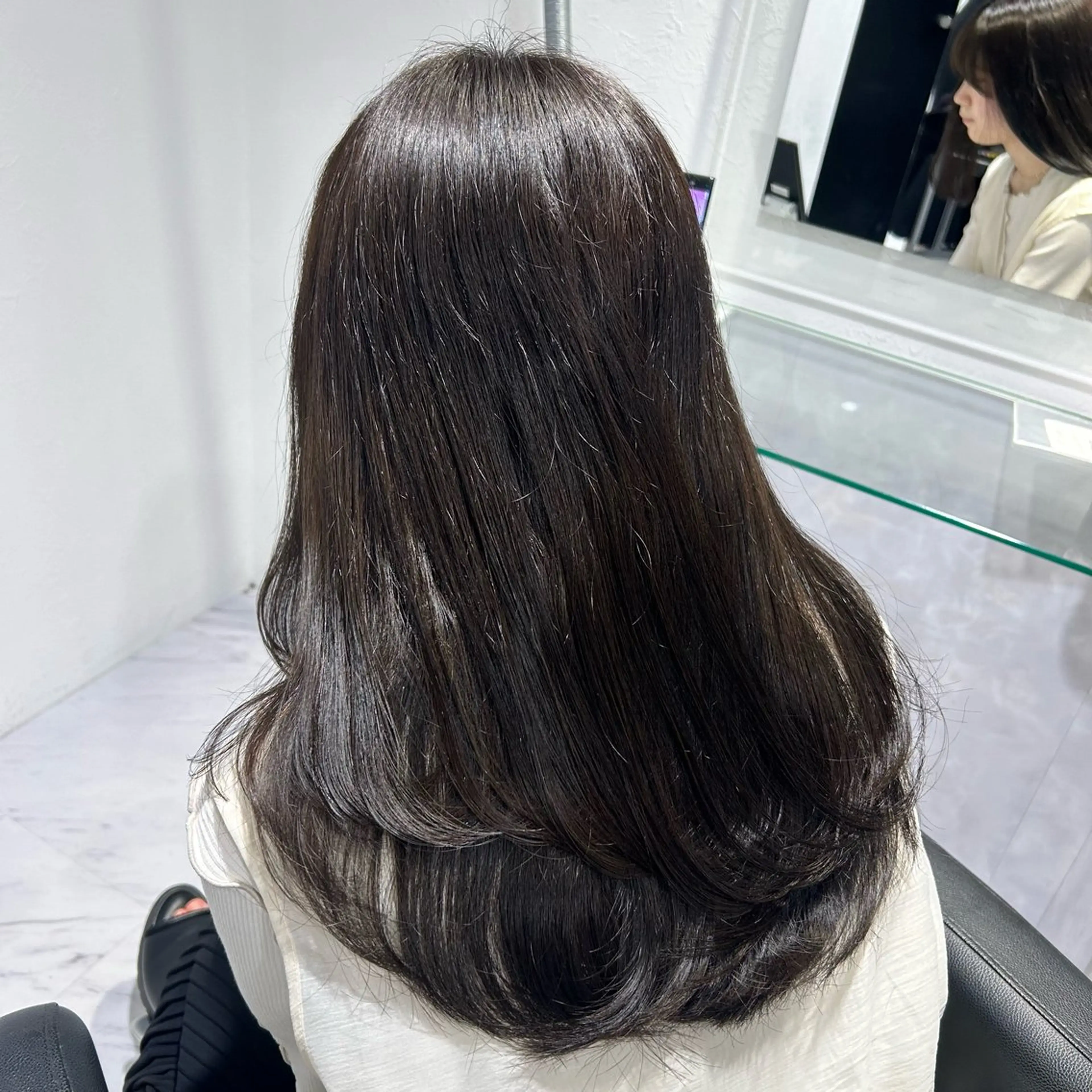 ロング カラー ヘアカラー トリートメント 表参道/透明感カラー /暗髪/ジュキヤのヘアスタイル