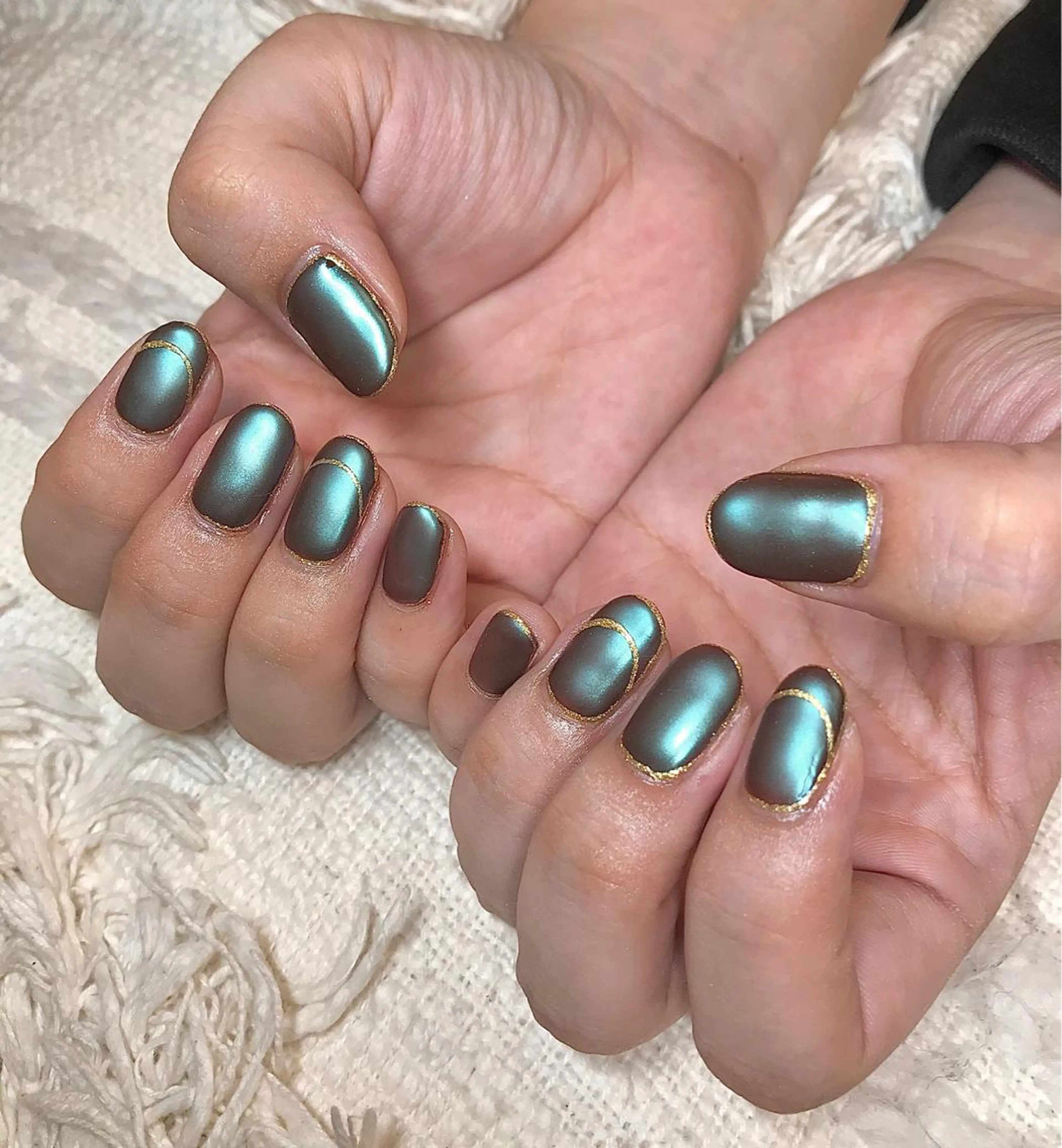 ミディアム カラー パーマ ヘアアレンジ ネイル マツエク・マツパ マットネイル ハンドネイル ハンドケア nail&eye Aoのマツエク・マツパデザイン