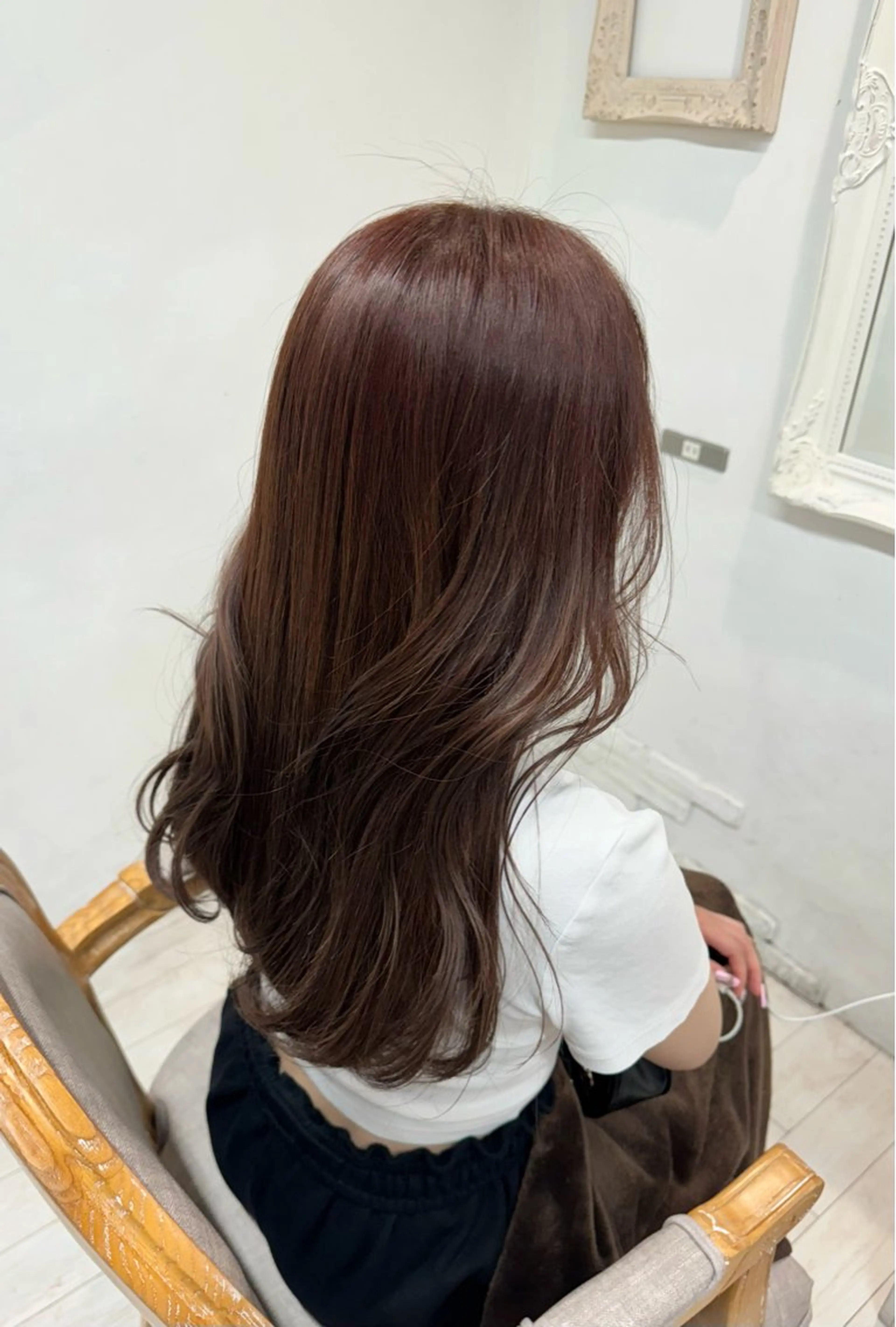 ロング カット ヘアカラー トリートメント れん🫧5cm無料 カットモデル募集🫧のヘアスタイル