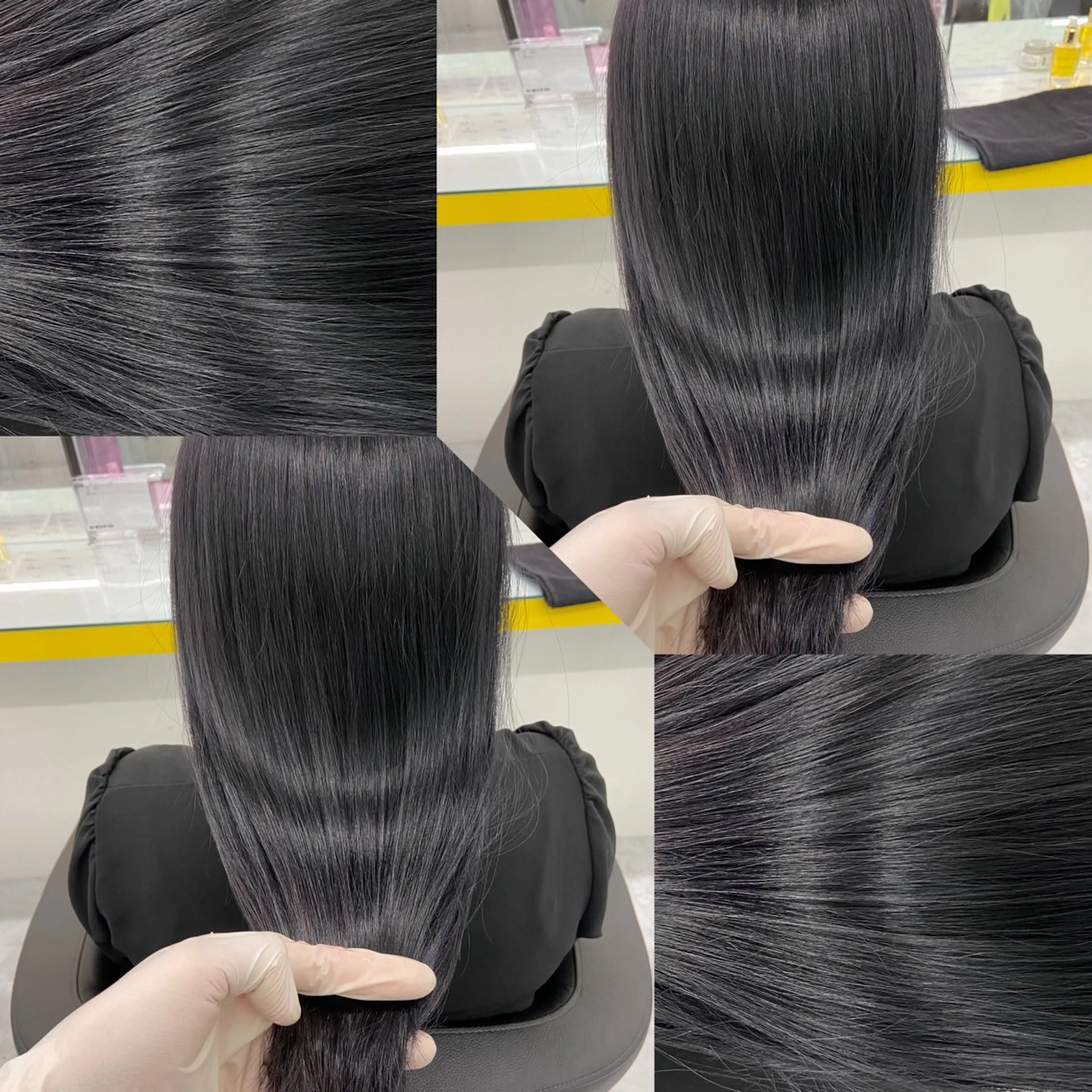 ミディアム カラー ヘアアレンジ ヘアカラー トリートメント ヘッドスパ ヘアセット 韓国風ベージュ🤎 赤みなし🌿横浜🤎のヘアスタイル