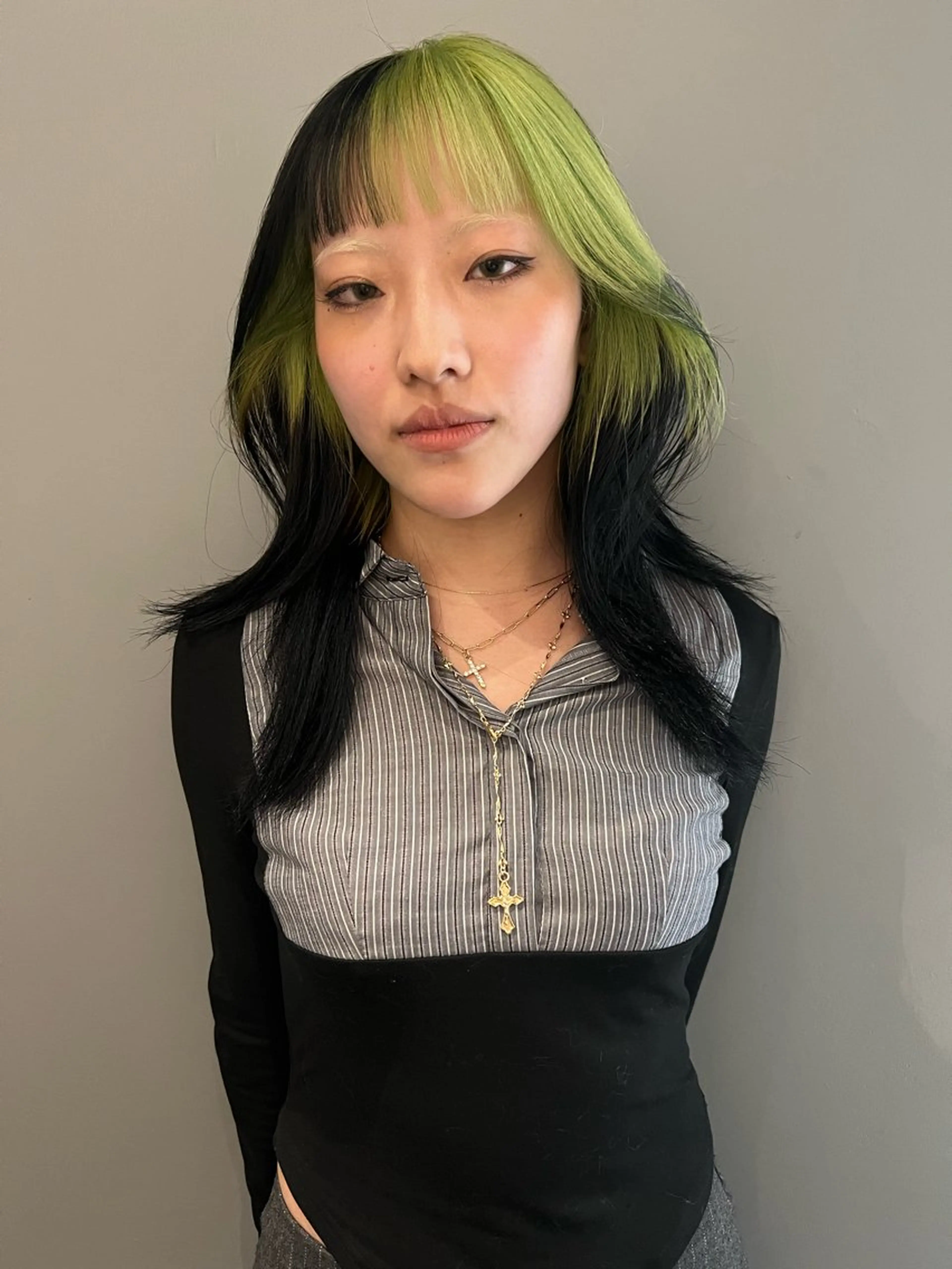 ロング カラー カット ヘアカラー haco＋所属・圧倒的デザイン力 店長🎨RENAのヘアスタイル