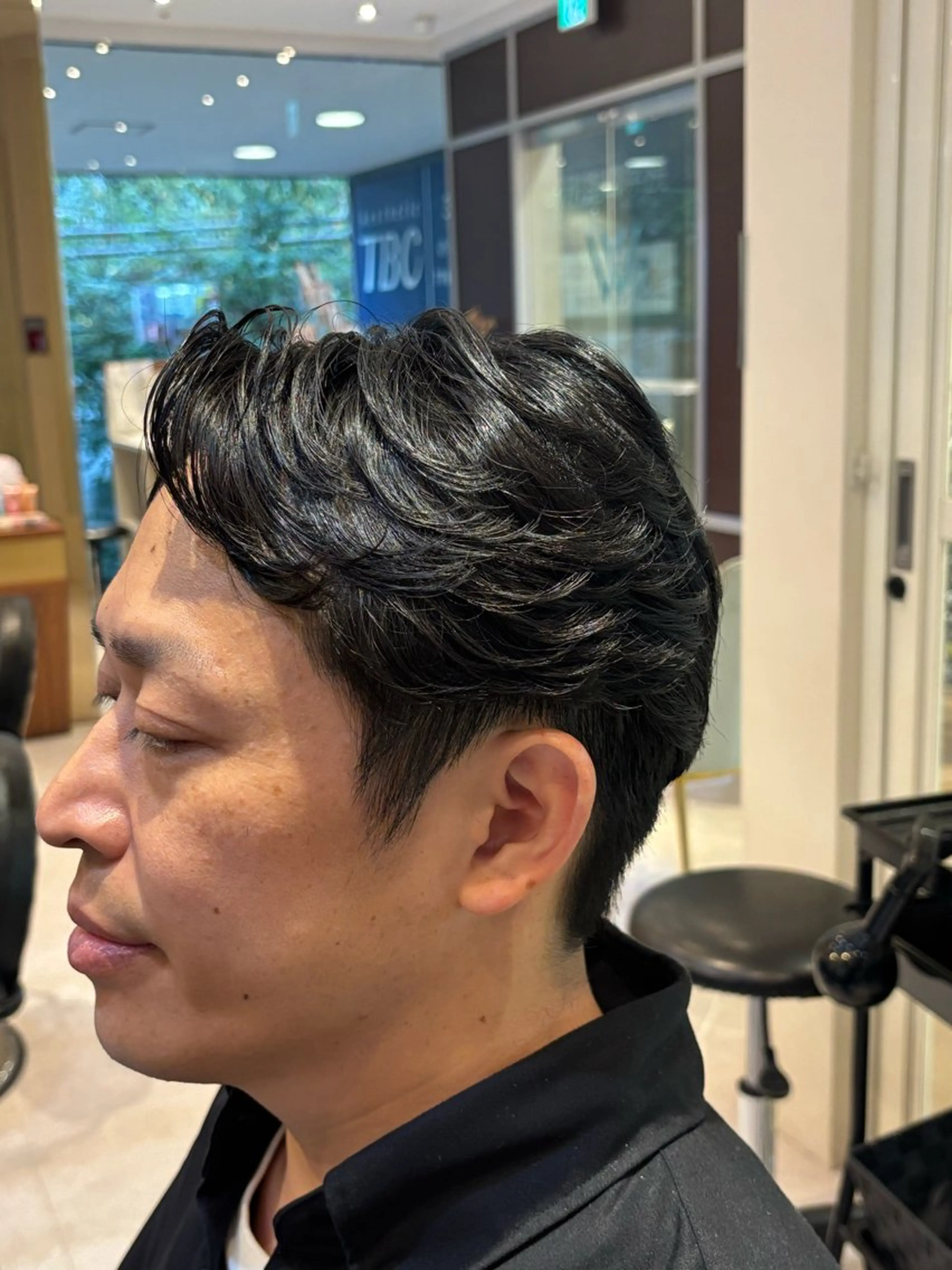 ショート パーマ メンズ メンズパーマ ショートヘア カット パーマ メンズ特化/ 透明感カラー/りなのヘアスタイル