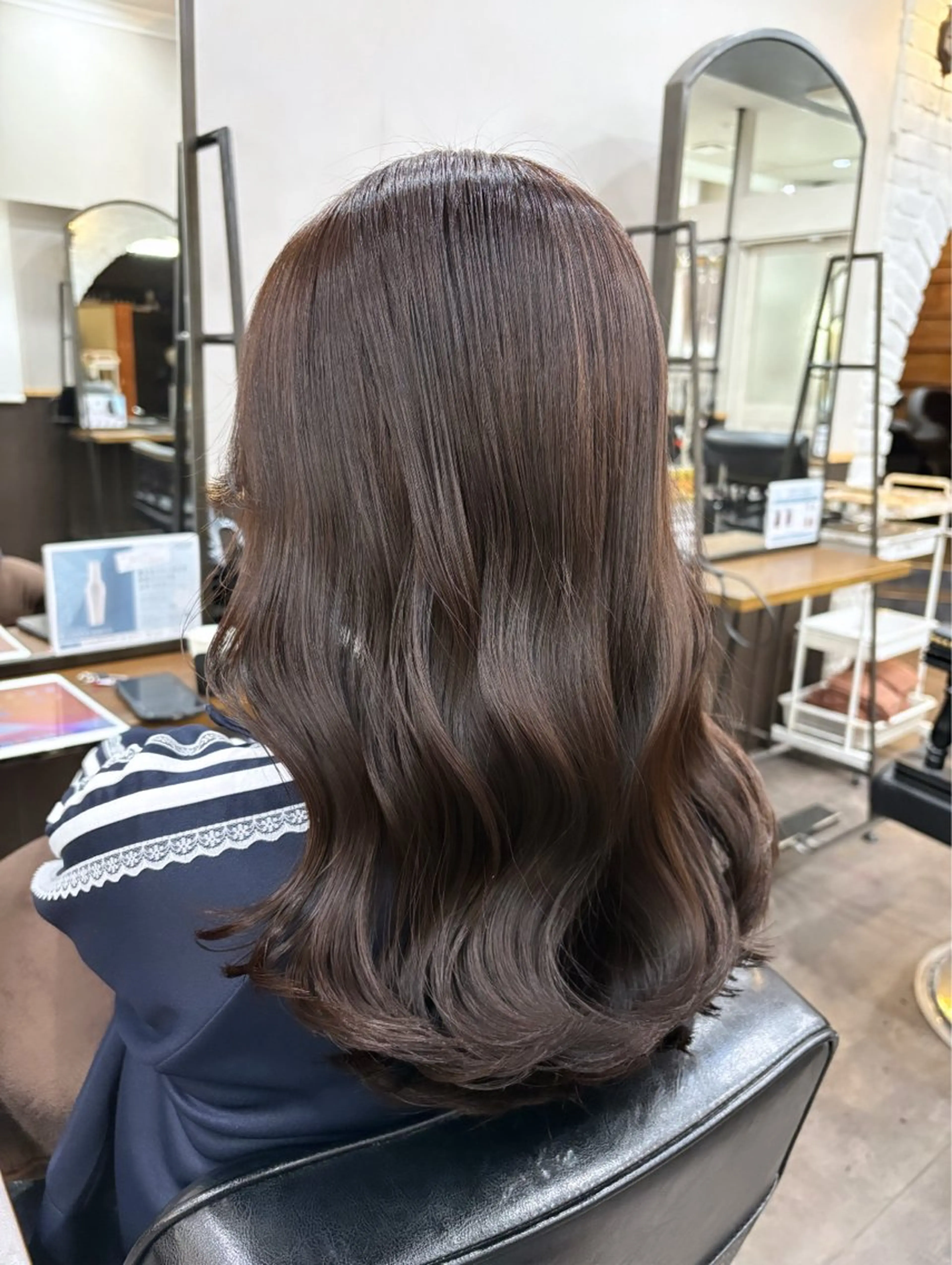 セミロング カラー ヘアカラー トリートメント 🦄🩵YUNA 🩵🦄のヘアスタイル