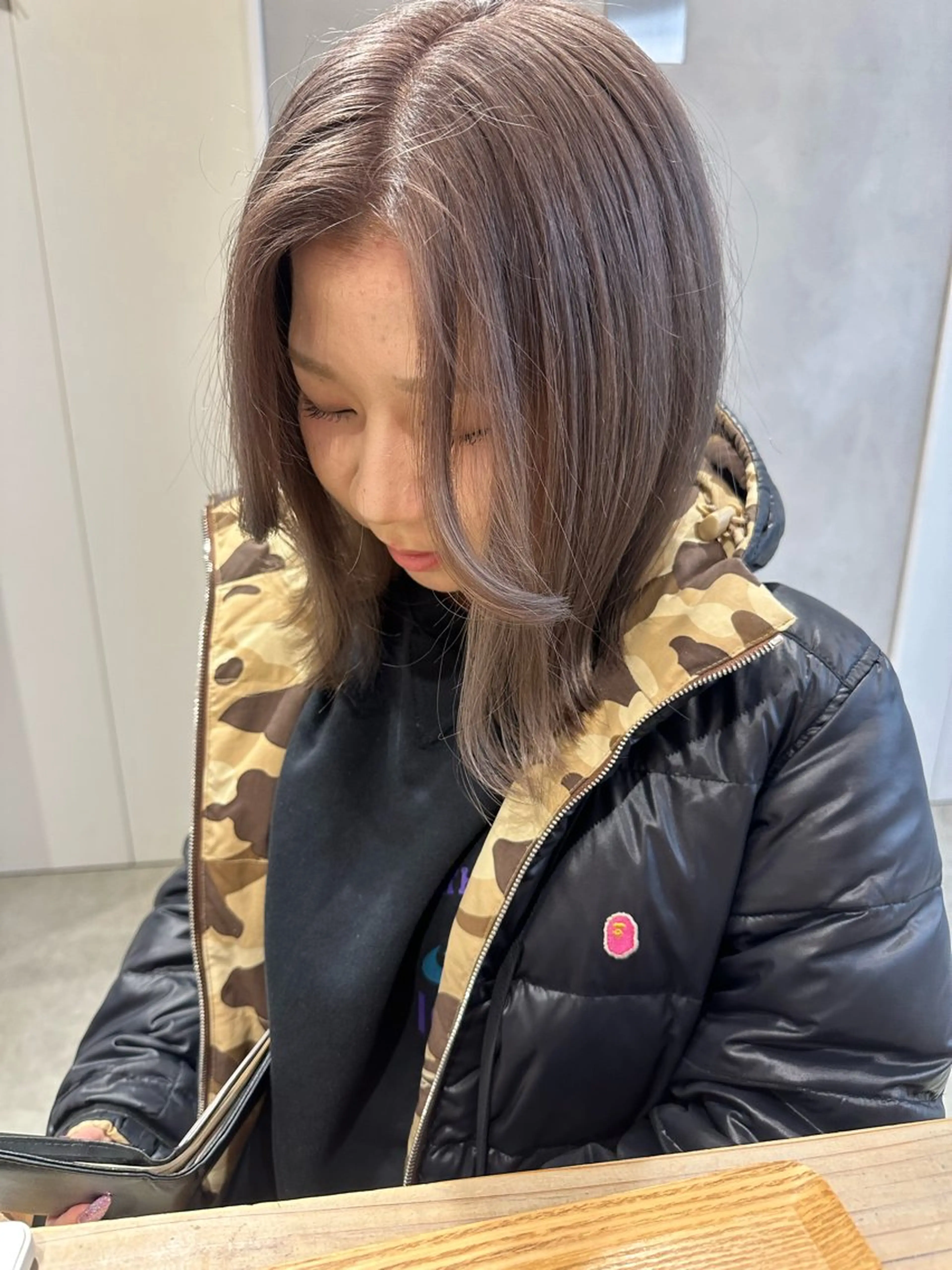 ミディアム カット ヘアカラー トリートメント 🎀韓国/髪質改善 長野美和🎀のヘアスタイル