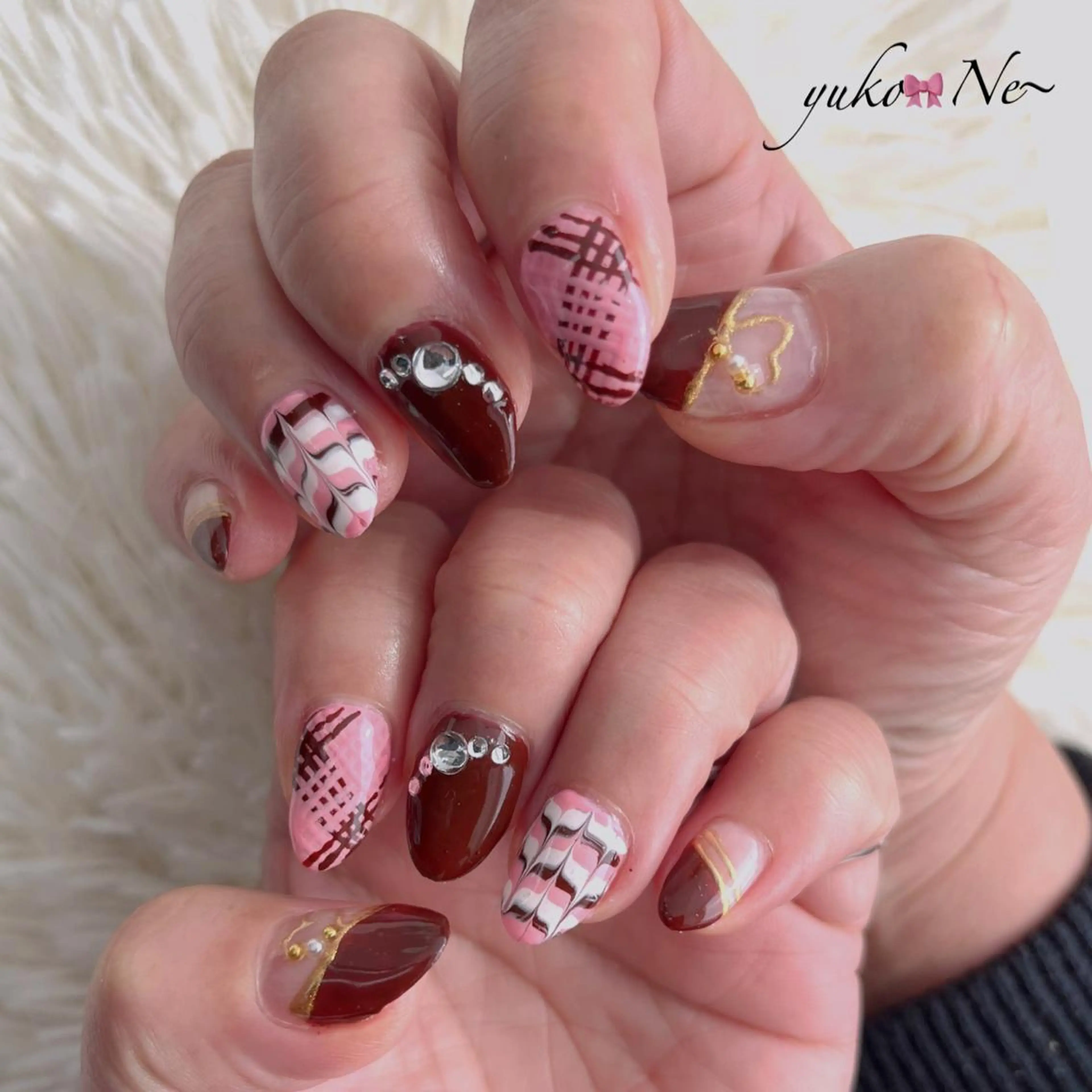 ネイル バレンタイン ハンドネイル ネイルサロン　Lian所属・Lian Yulilianのネイルデザイン