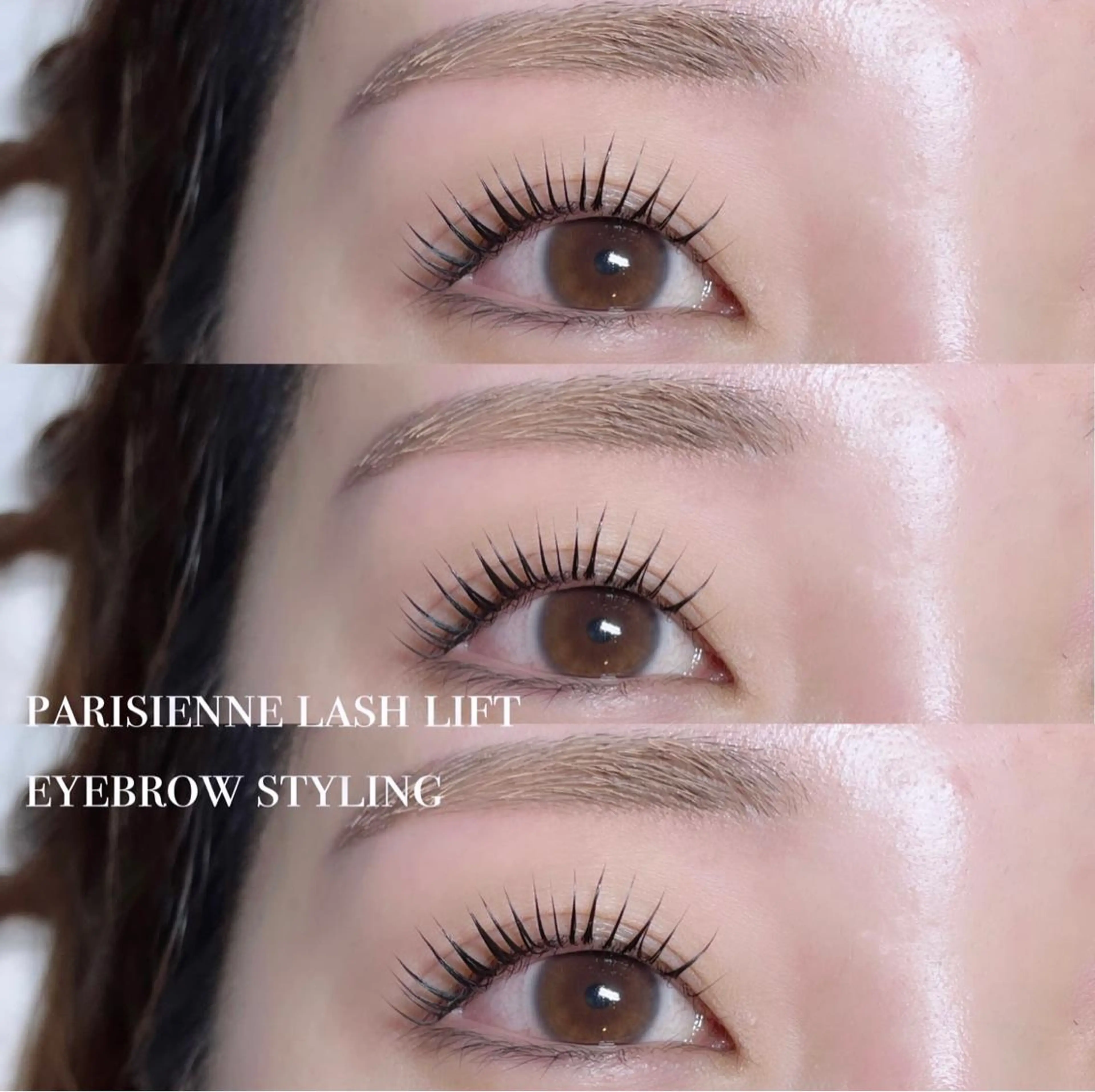 【一気に垢抜け🤍】パリジェンヌラッシュリフト＆アイブロウwax脱毛　¥7700の写真