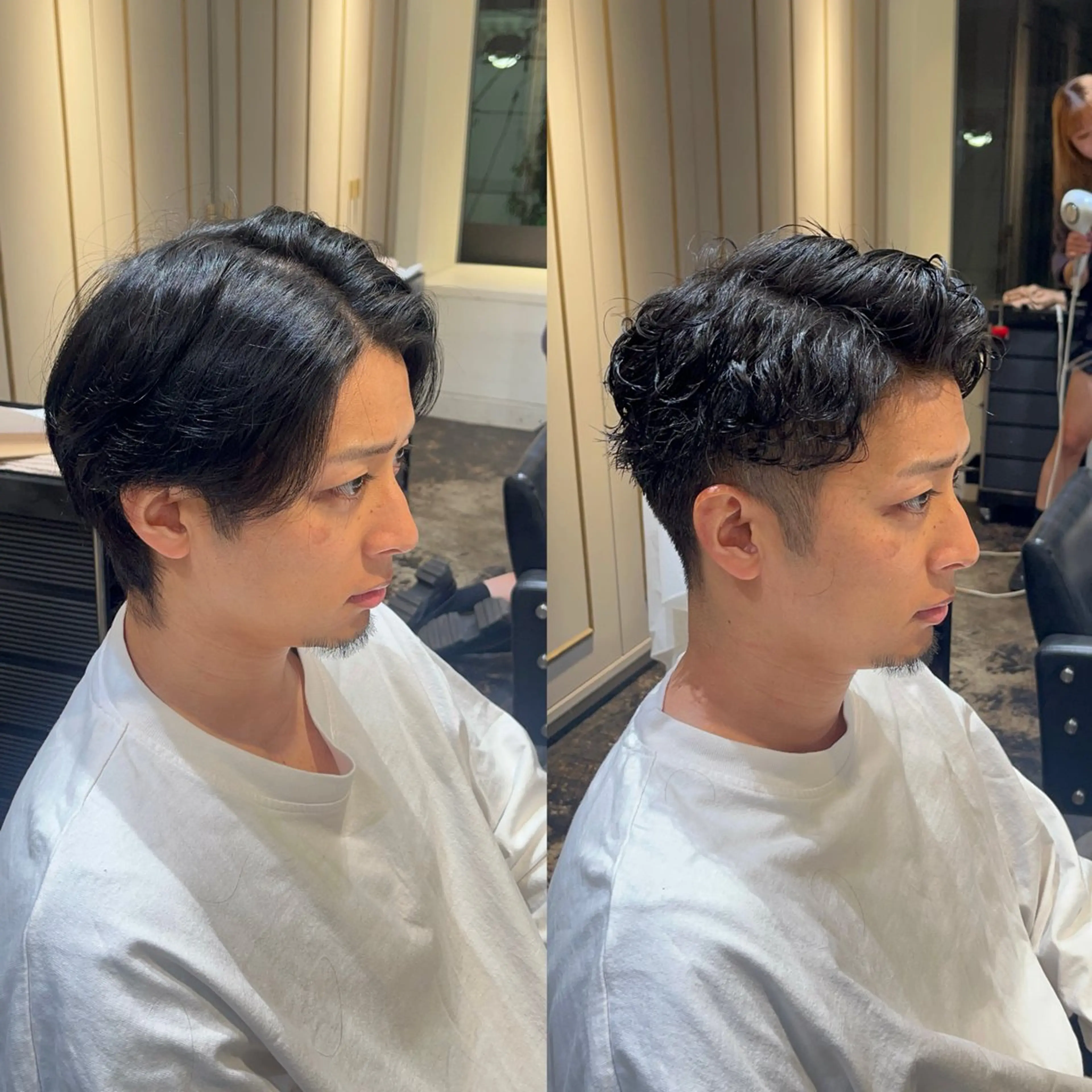 【メンズ限定】髪に優しい弱酸性パーマ×カットの写真