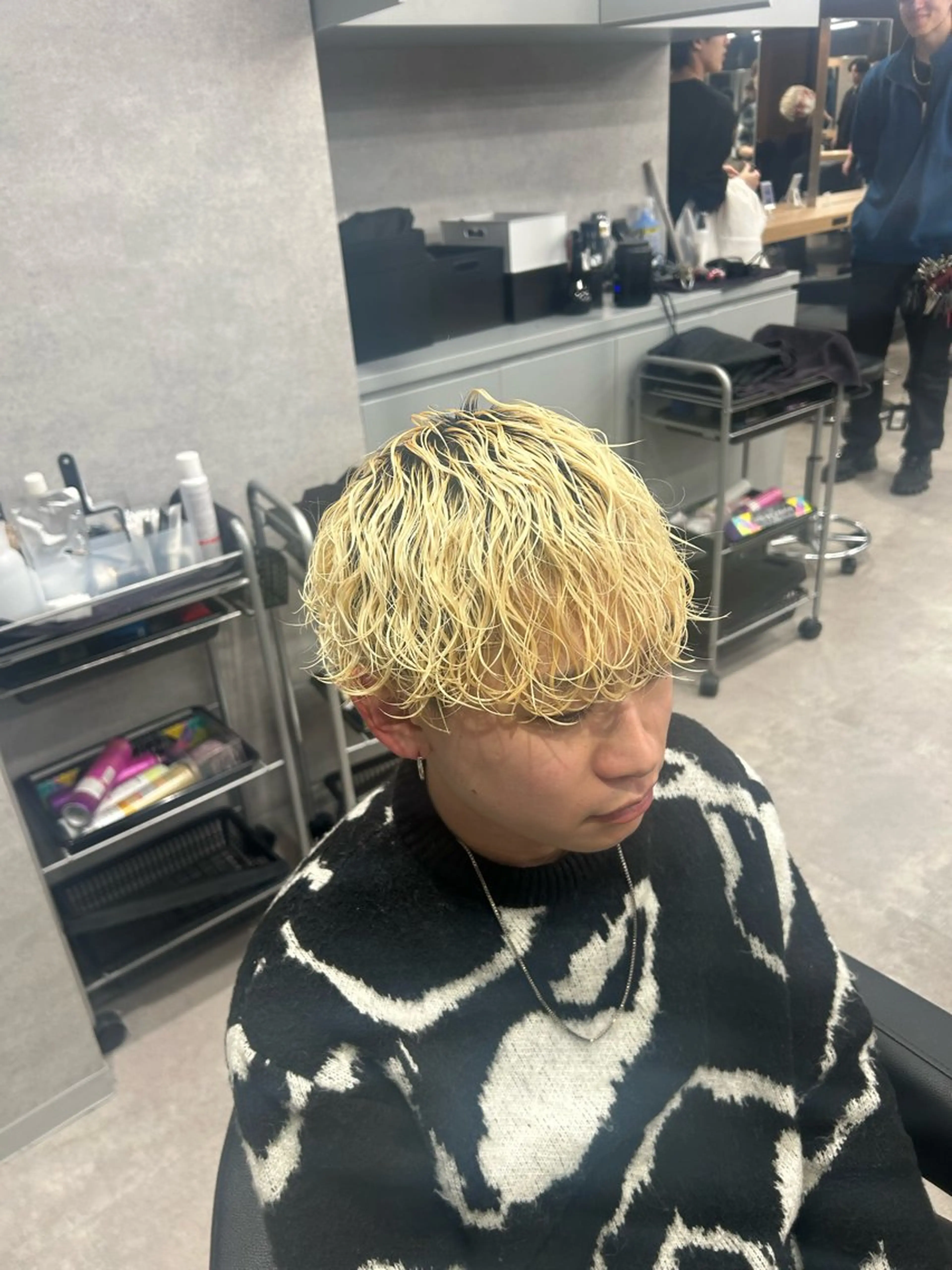 パーマ メンズ カット パーマ トリートメント ヘッドスパ ヘアセット イケメン製造機 🔥上原沙羅🔥のヘアスタイル