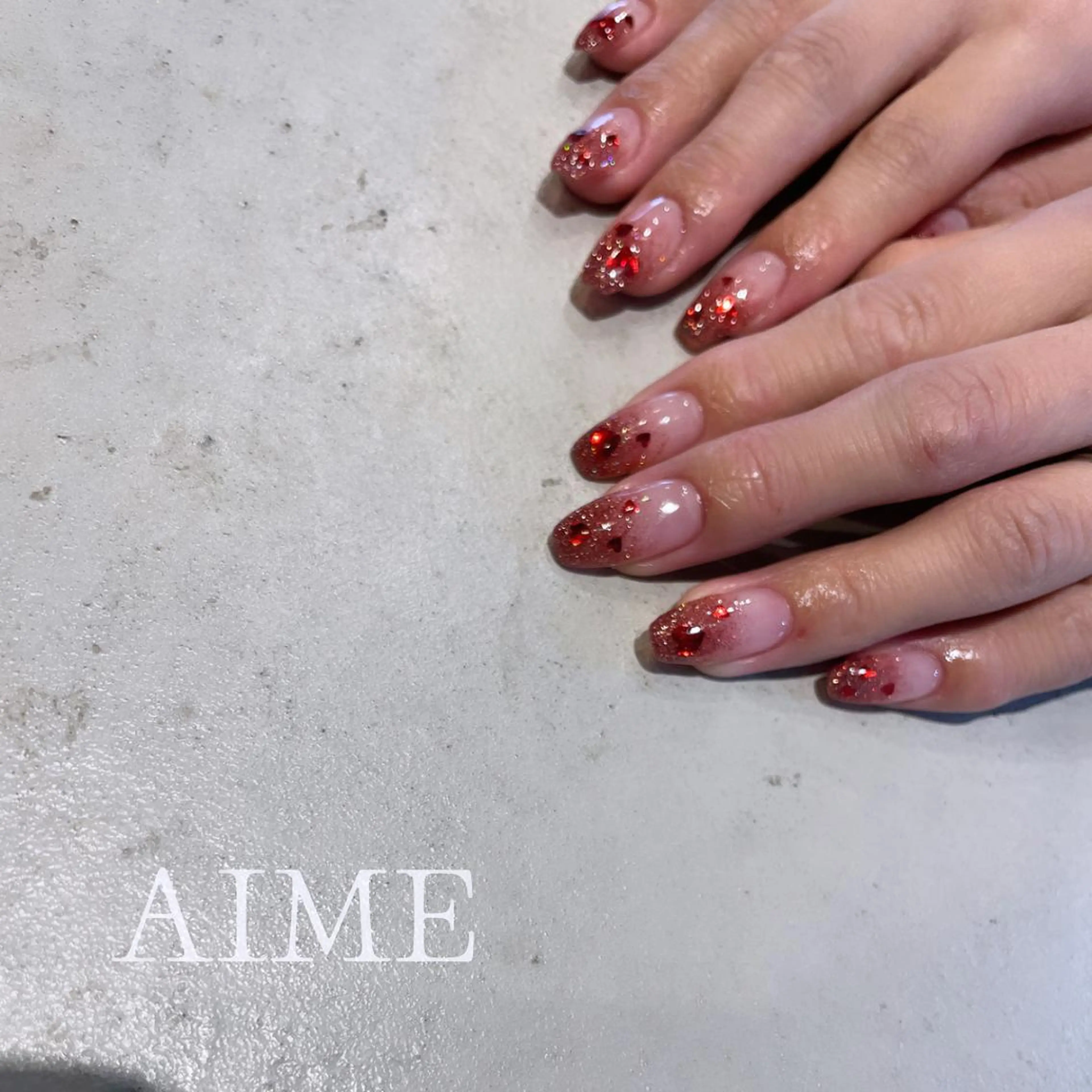 ネイル フラッシュネイル ハンドネイル AIME （momo）のネイルデザイン