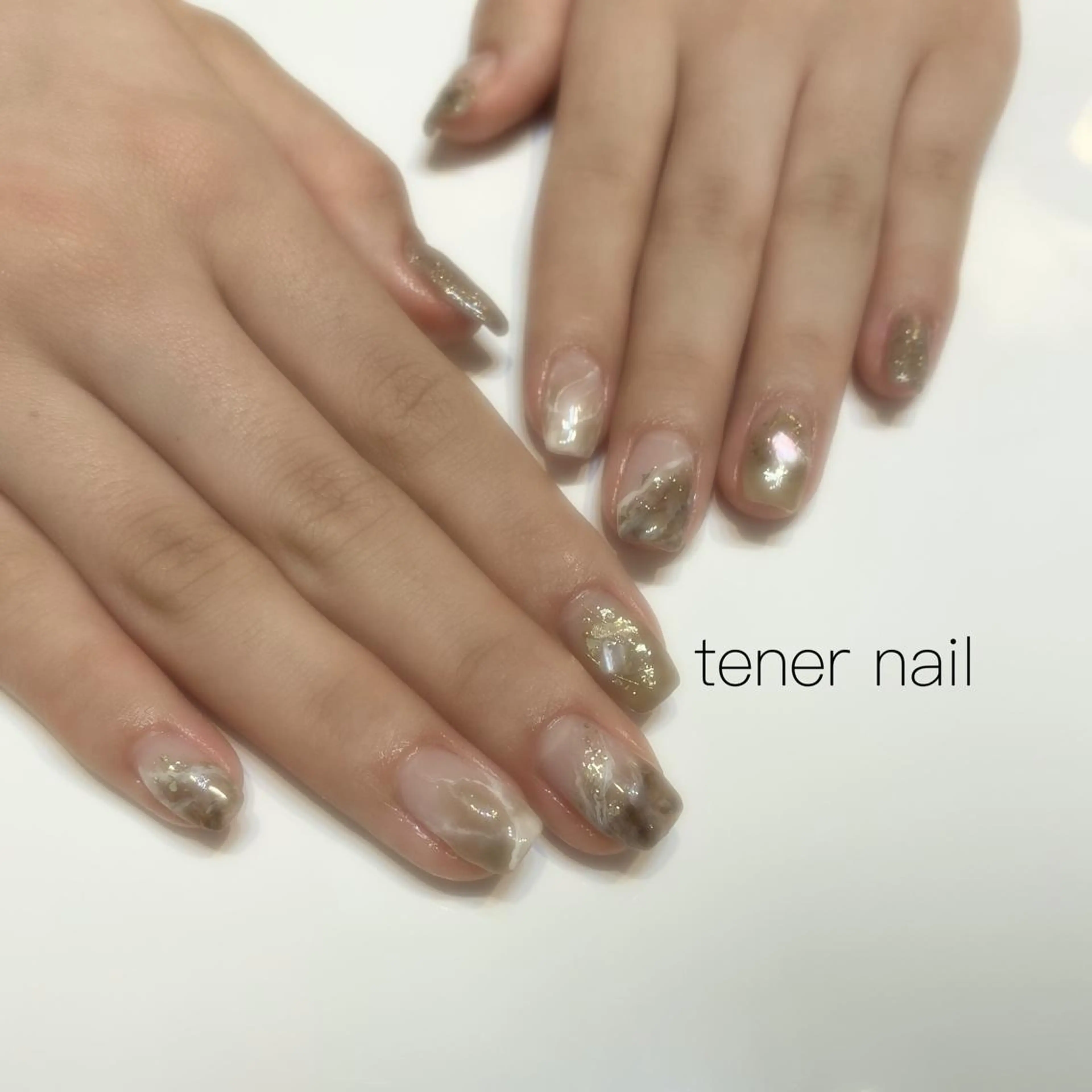 ネイル アートネイル ニュアンスネイル スカルプネイル スクエアネイル tener  nail  テネルネイル所属・テネルネイル tener nailのネイルデザイン