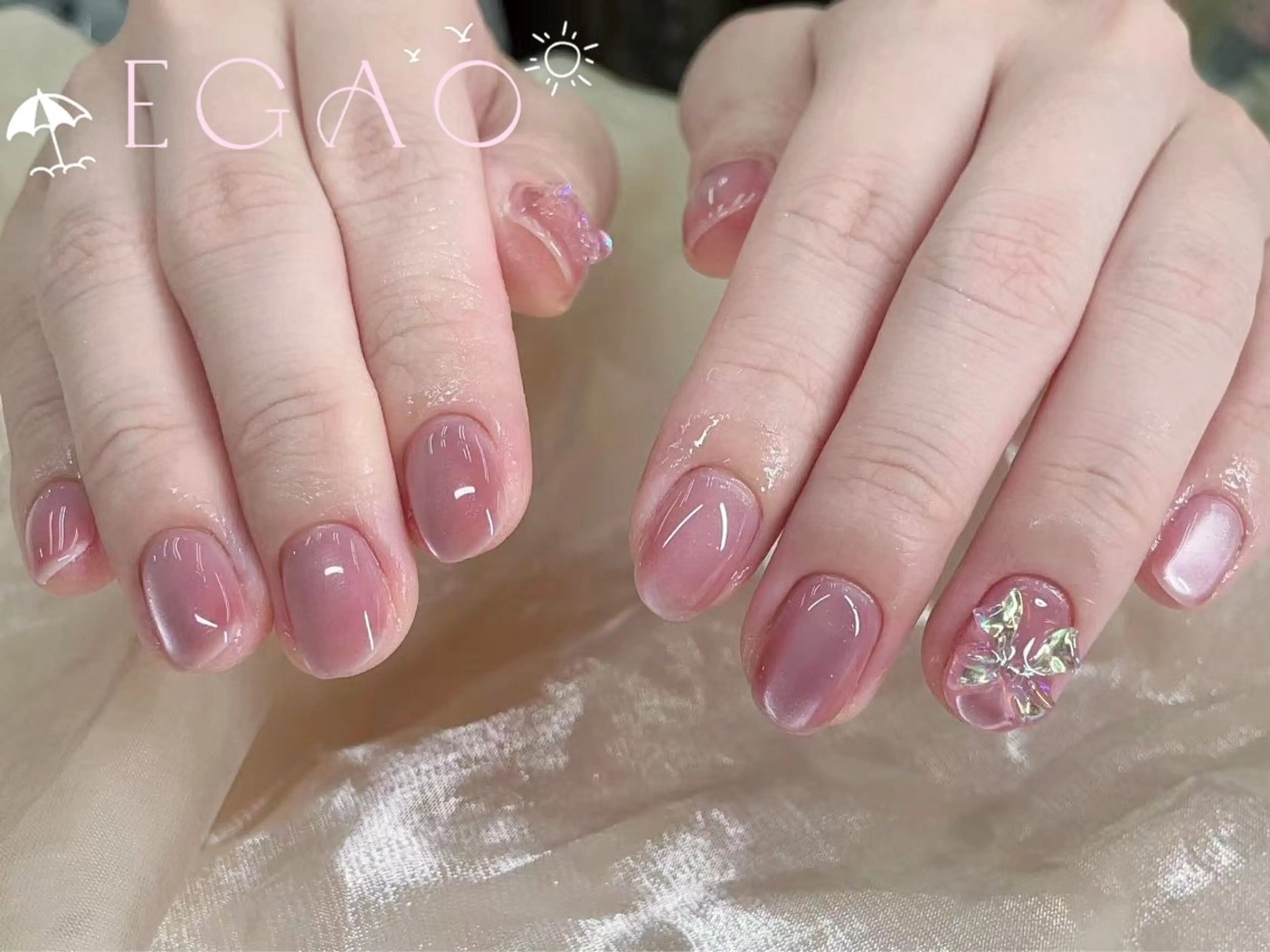 ネイル アートネイル フットネイル フレンチネイル ジェルネイル グラデーション ハンドネイル Egao Nail Salonのネイルデザイン