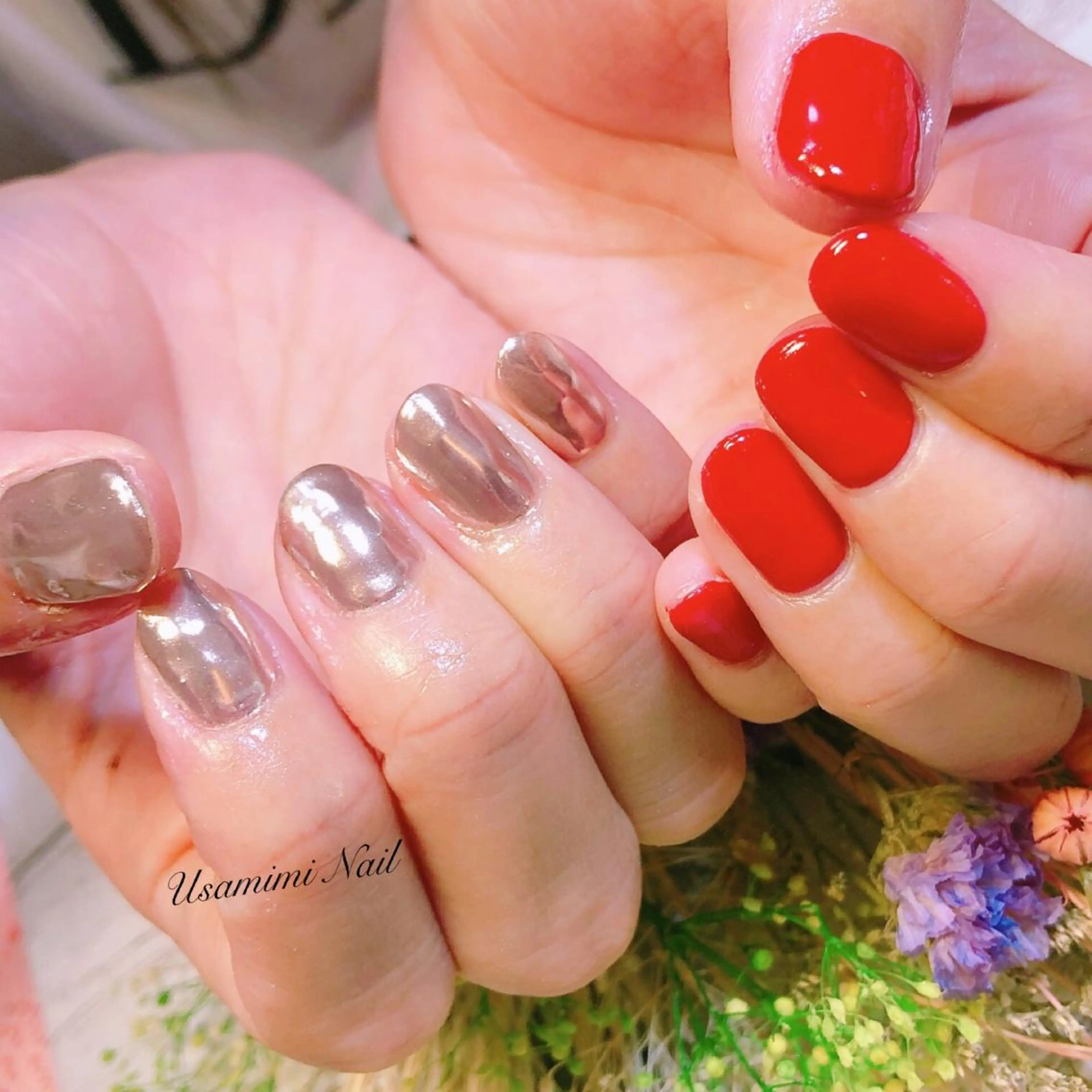 ネイル ハンドネイル USAMiMi 🐰💕のネイルデザイン