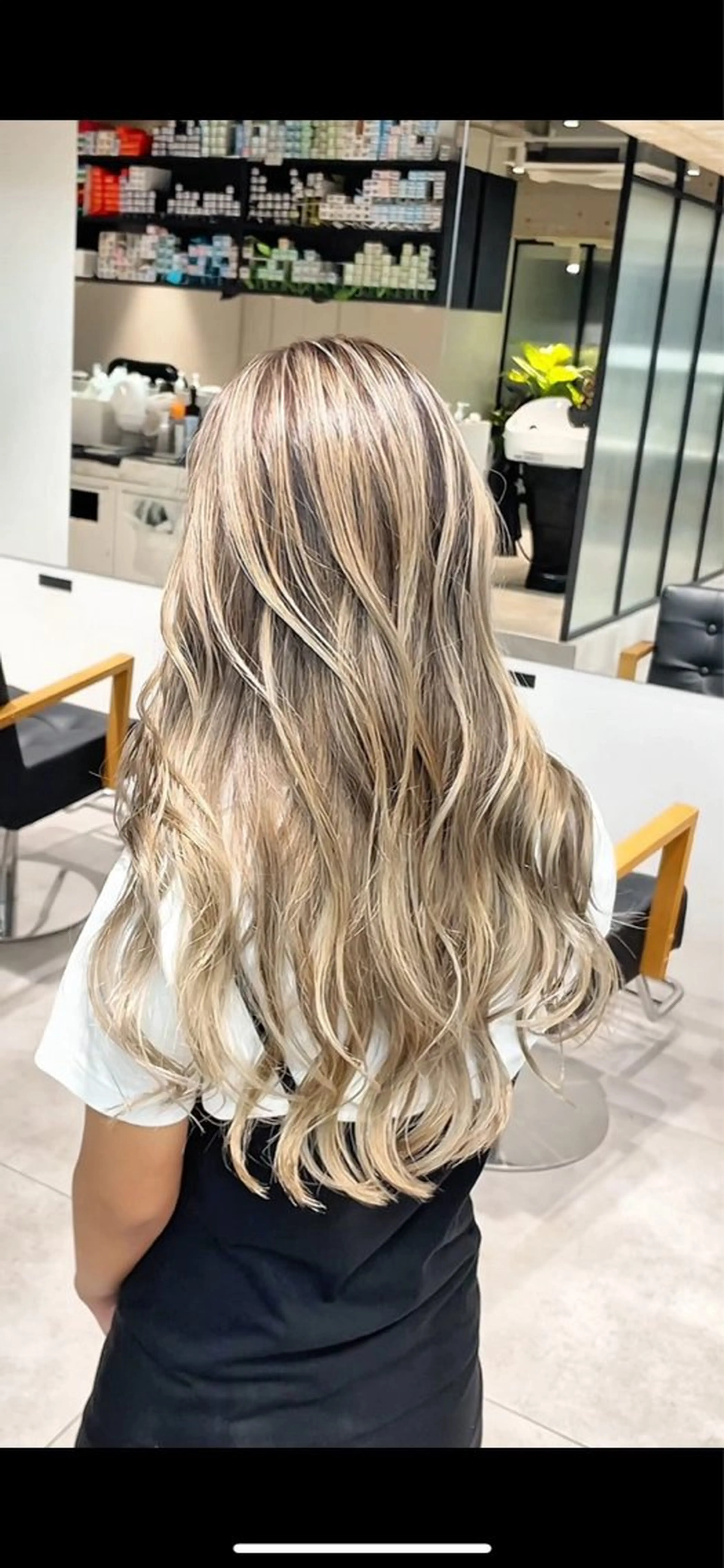 カラー バレイヤージュ 韓国風 レイヤー/seiyaのヘアスタイル