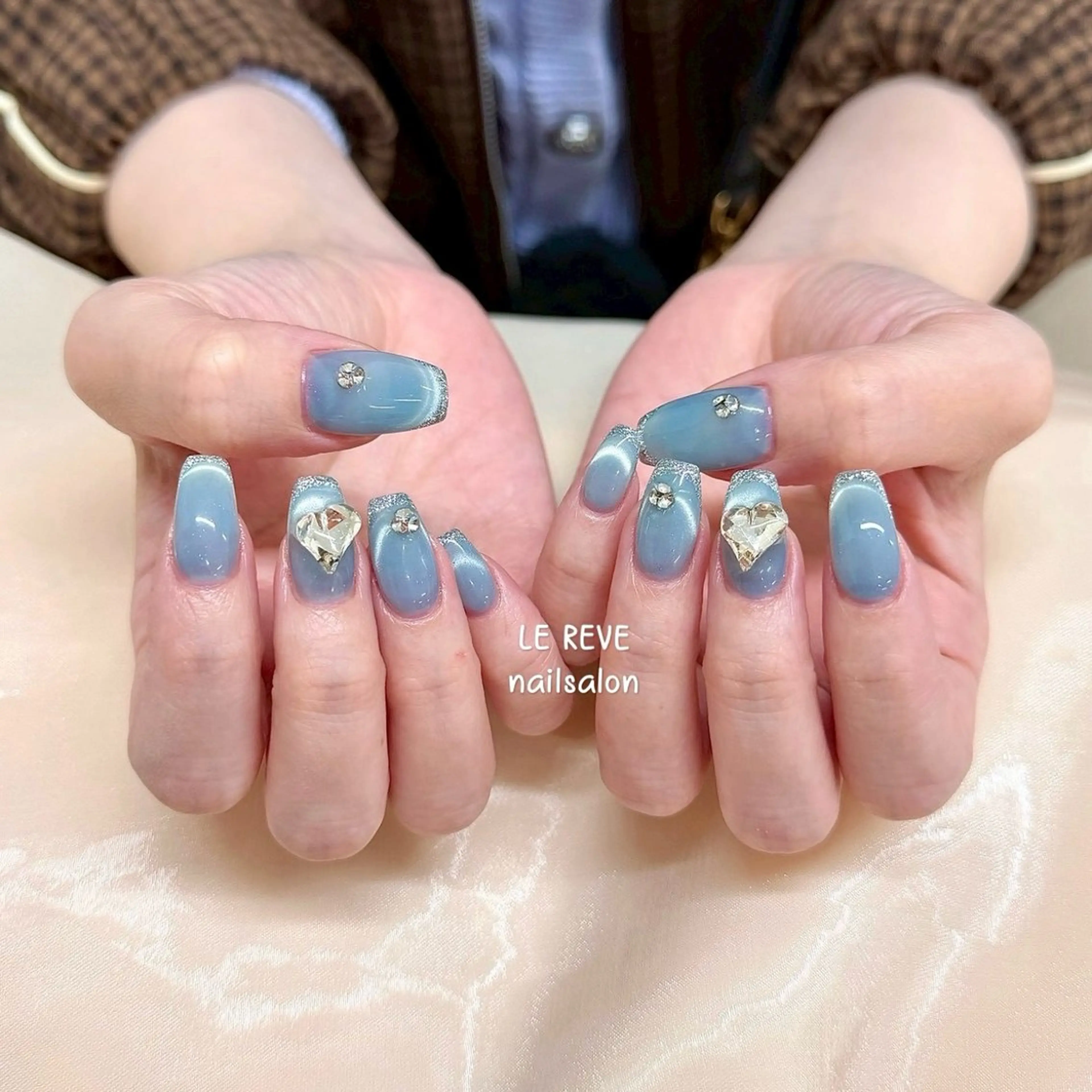 ネイル 韓国ネイル ニュアンスネイル シンプルネイル 春ネイル ワンホンネイル ハンドネイル LE REVE nailsalonのネイルデザイン