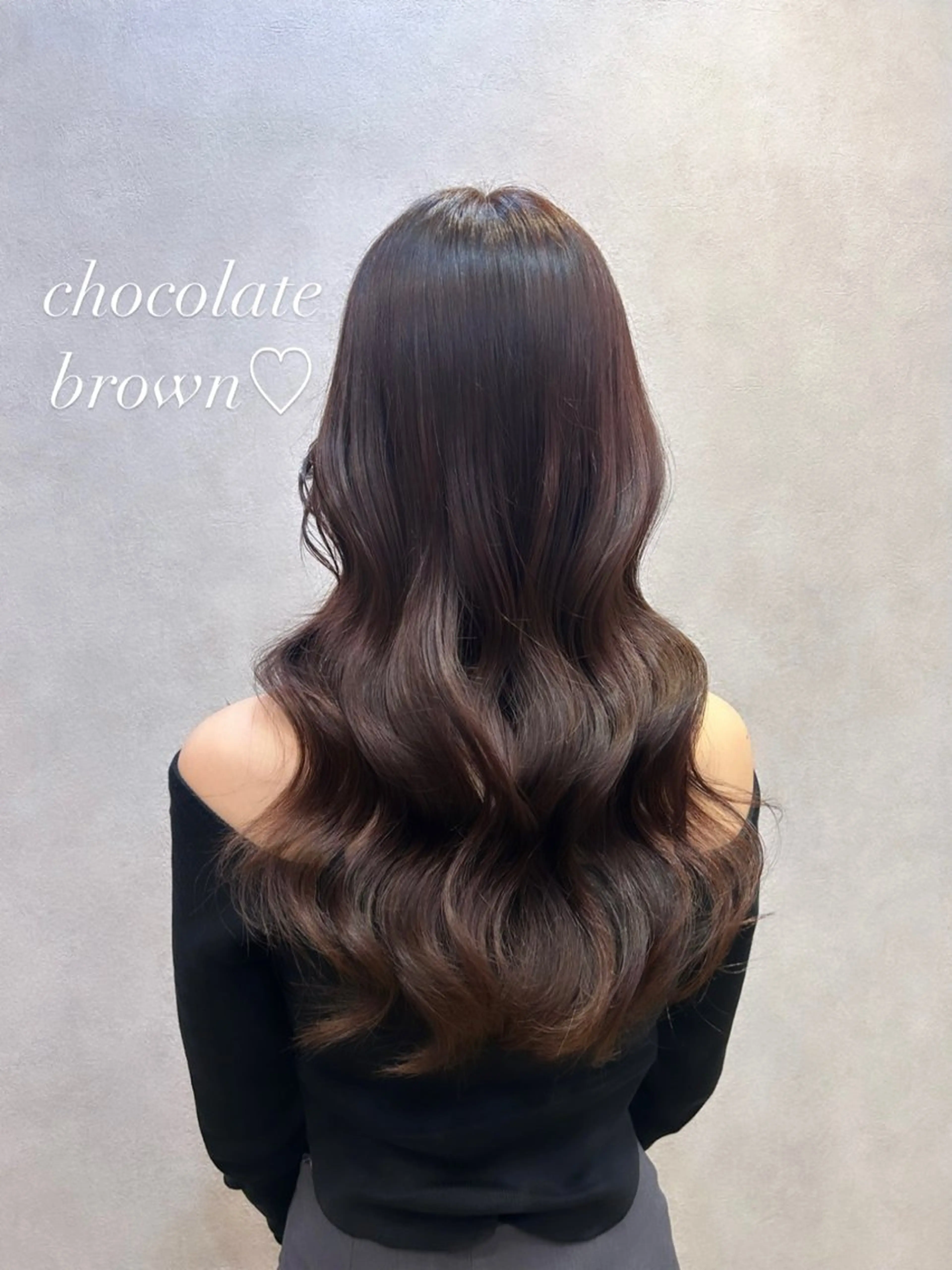 ロング カラー ブラウンカラー チョコレートブラウン 韓国風ヘア レイヤーカット ヘアカラー トリートメント 🩷韓国ヘア/ミディ アム🩷Maikaのヘアスタイル