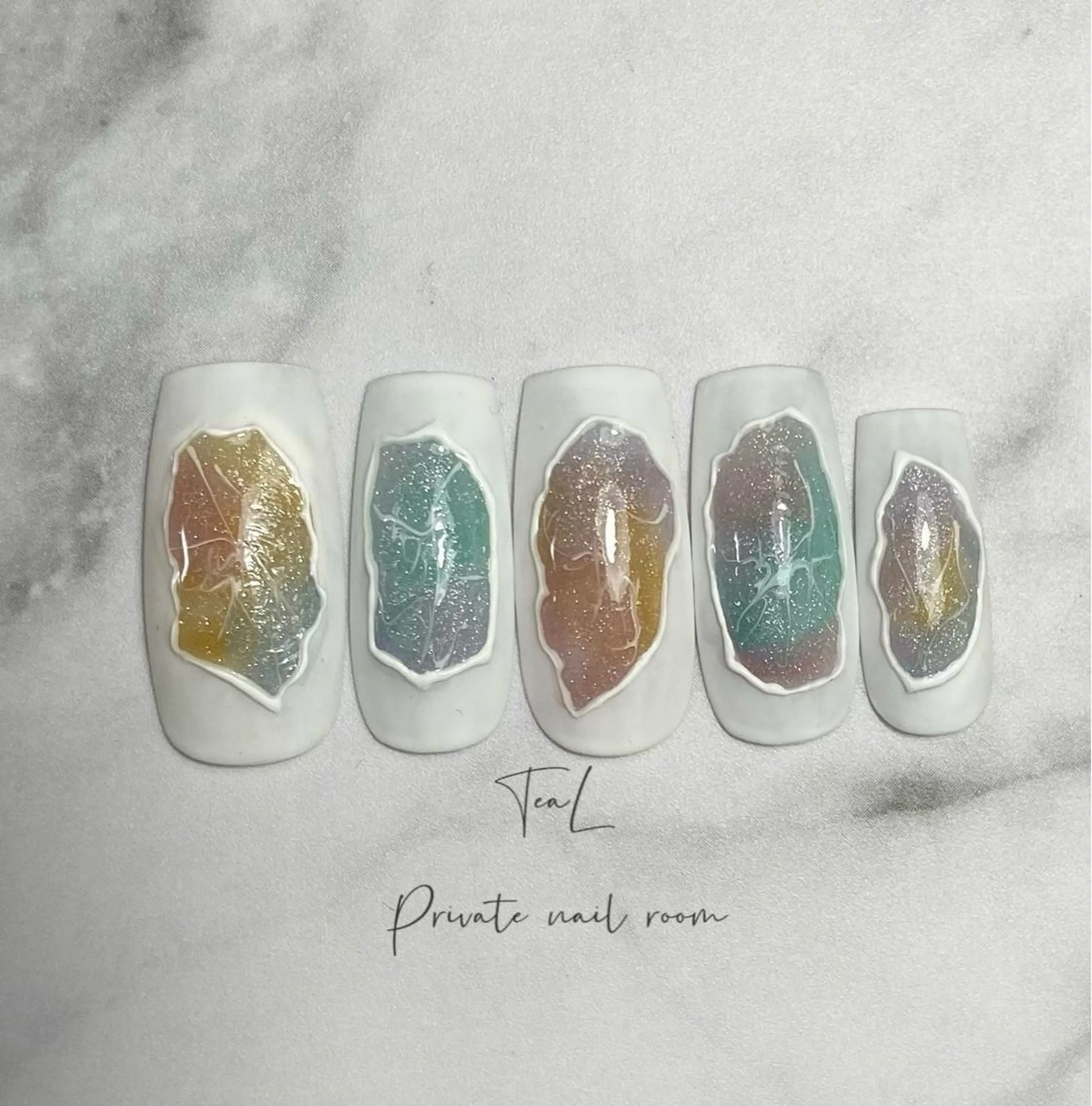 ネイル ハンドネイル TeaL nailのネイルデザイン