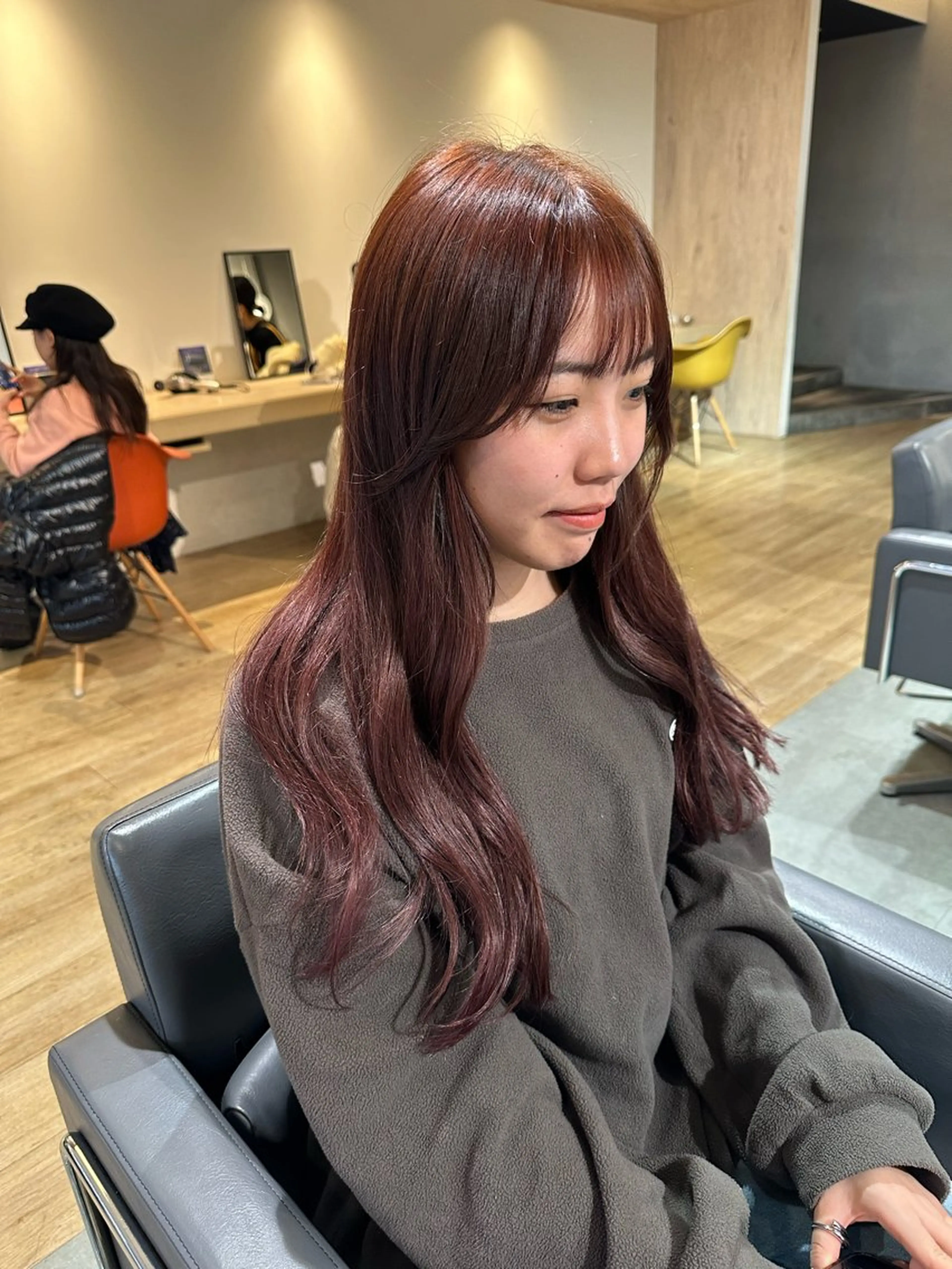 ロング カラー カット ヘアカラー エクステ 美髪・シールエクステ ホソタニリョウコのヘアスタイル