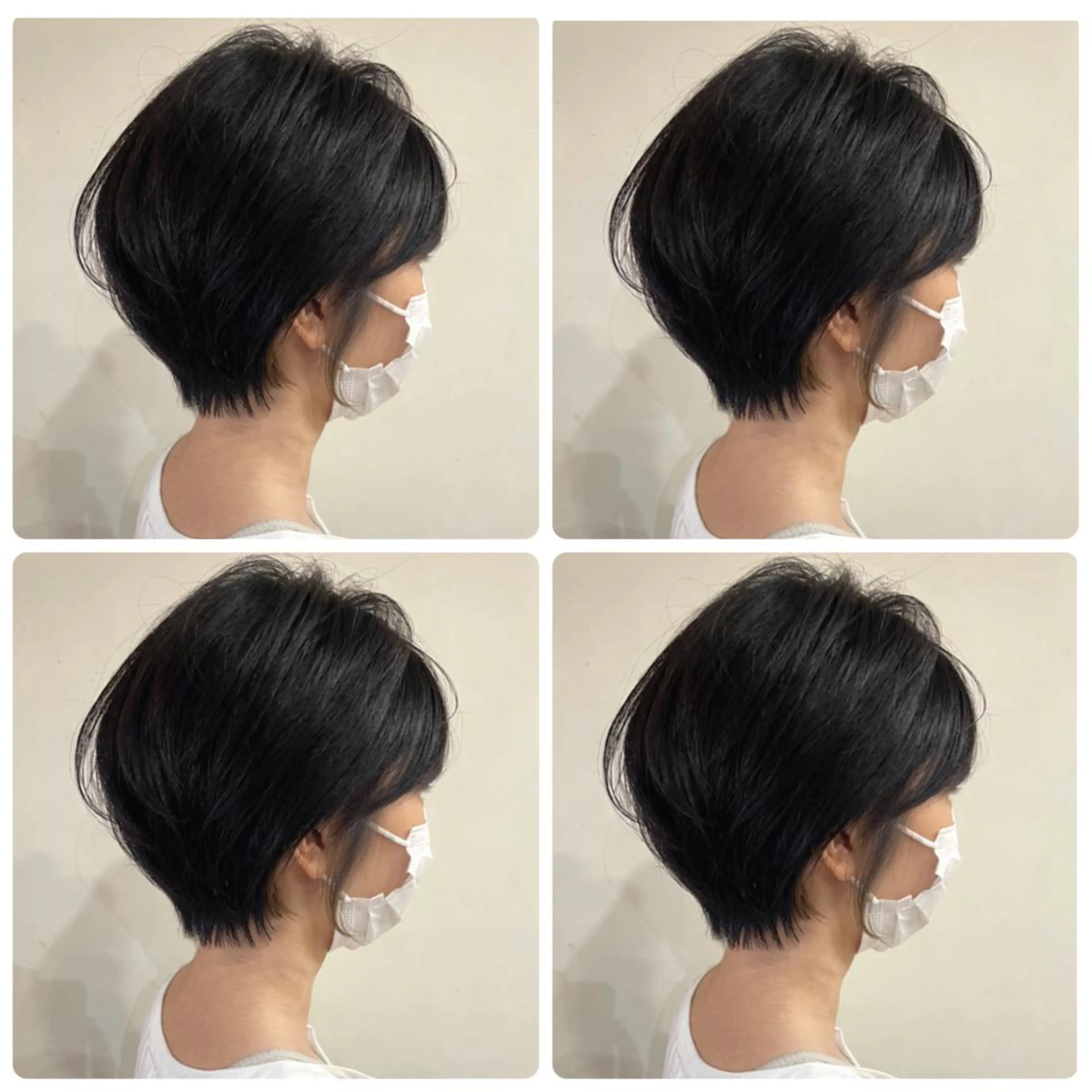 ショート カラー ショートボブ ハンサムショート 丸みショート デザインカラー ハイライトカラー ヘアカラー 京都大人女性ショート 徒歩1分/秋山のヘアスタイル