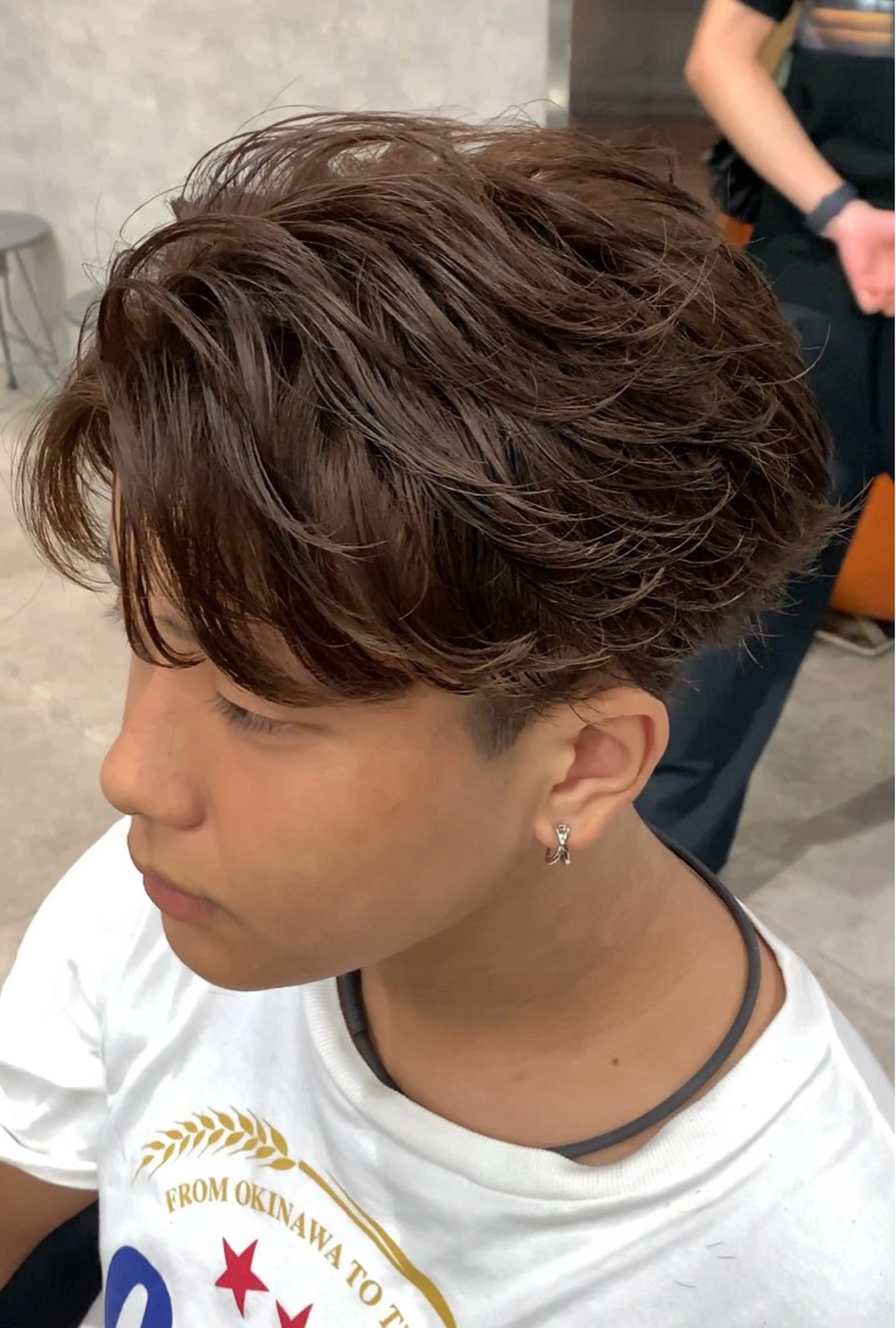 ショート メンズ メンズパーマ トリートメント 小林海斗💥フェザー ニュアンスパーマ💥のヘアスタイル