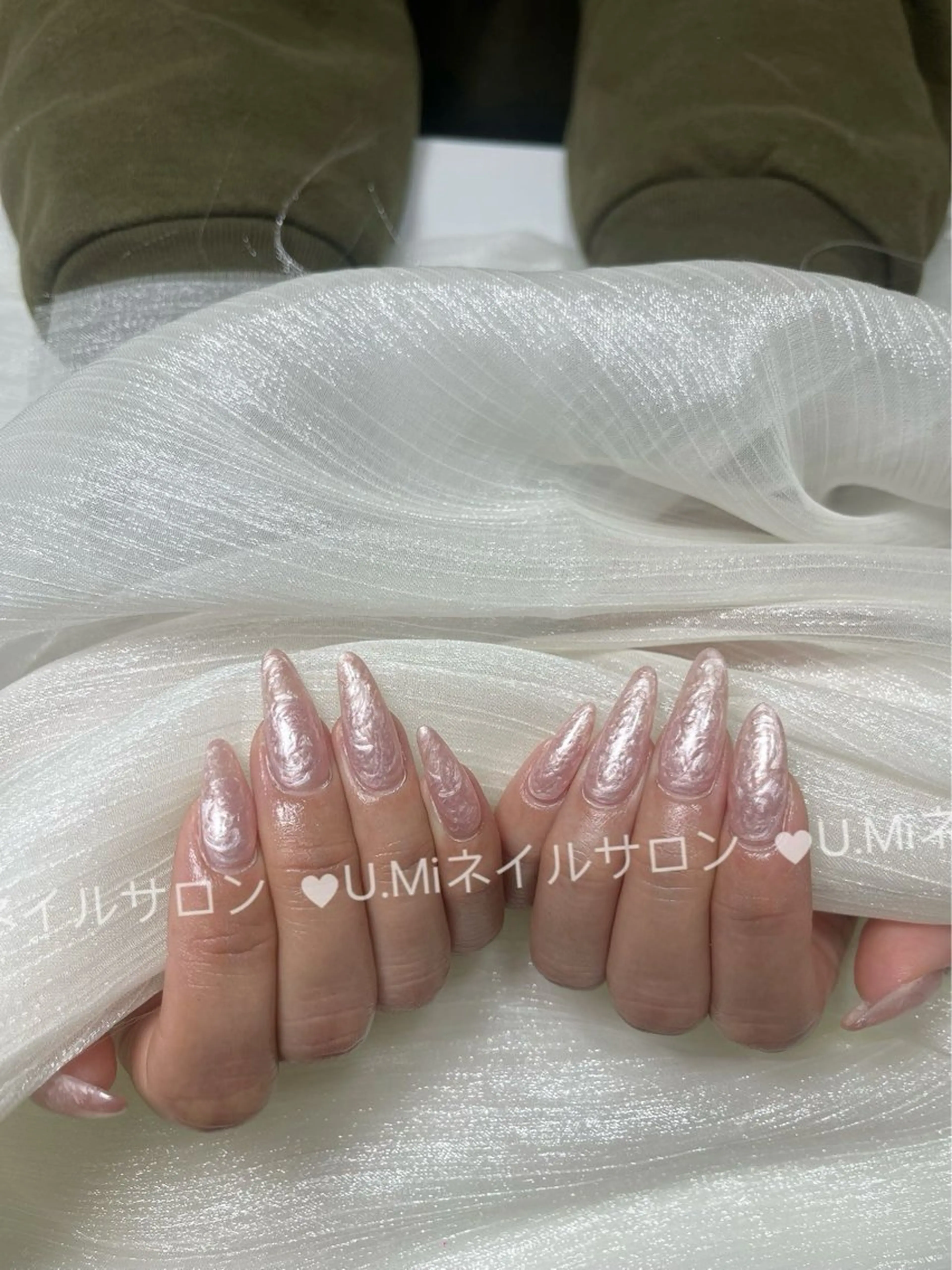 【研修ネイリスト限定】長さだし　ワンカラーorラメクラの写真