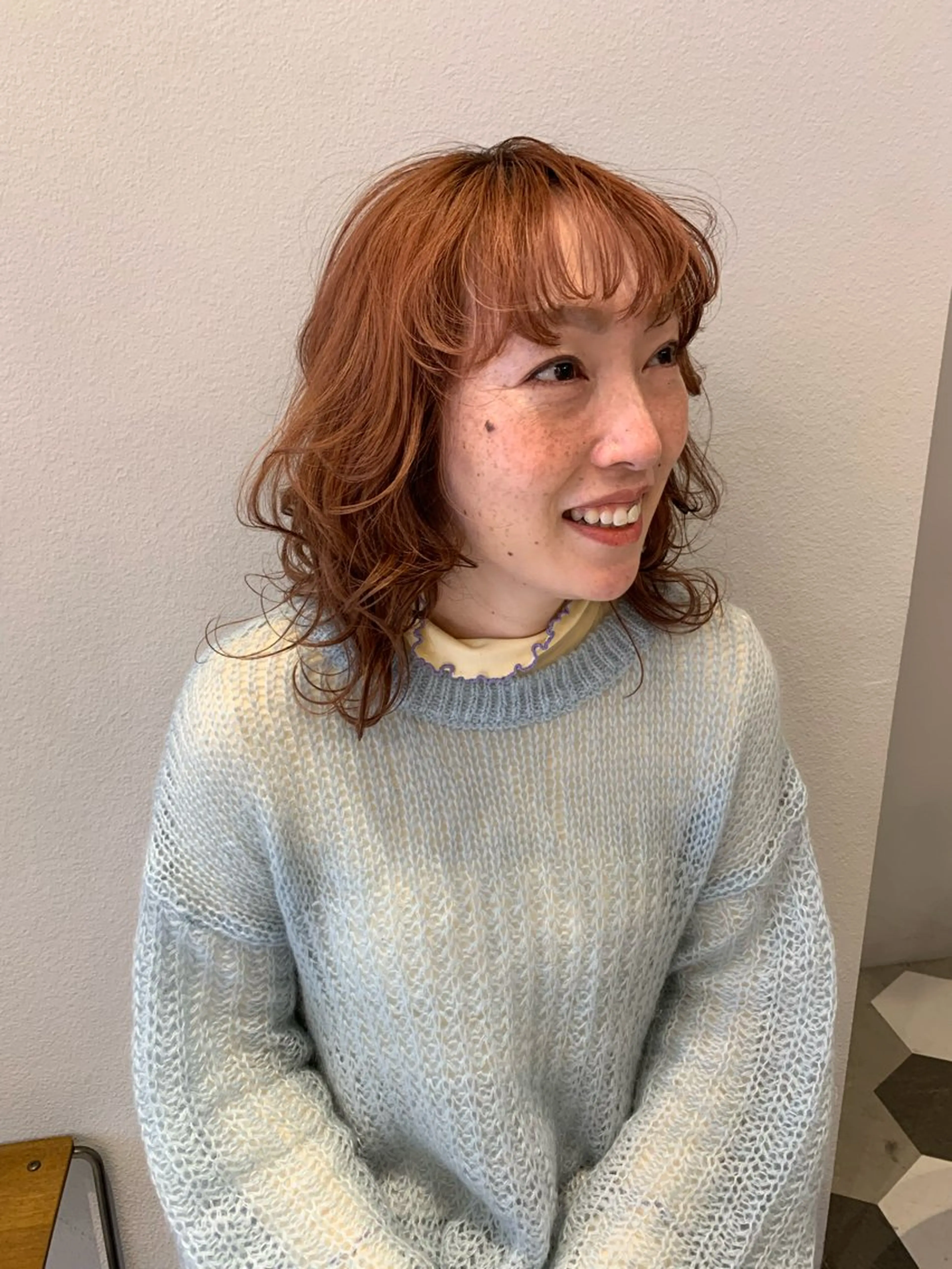 ミディアム カラー ヘアカラー トリートメント ブリーチ/アレンジ 天満/chihiroのヘアスタイル