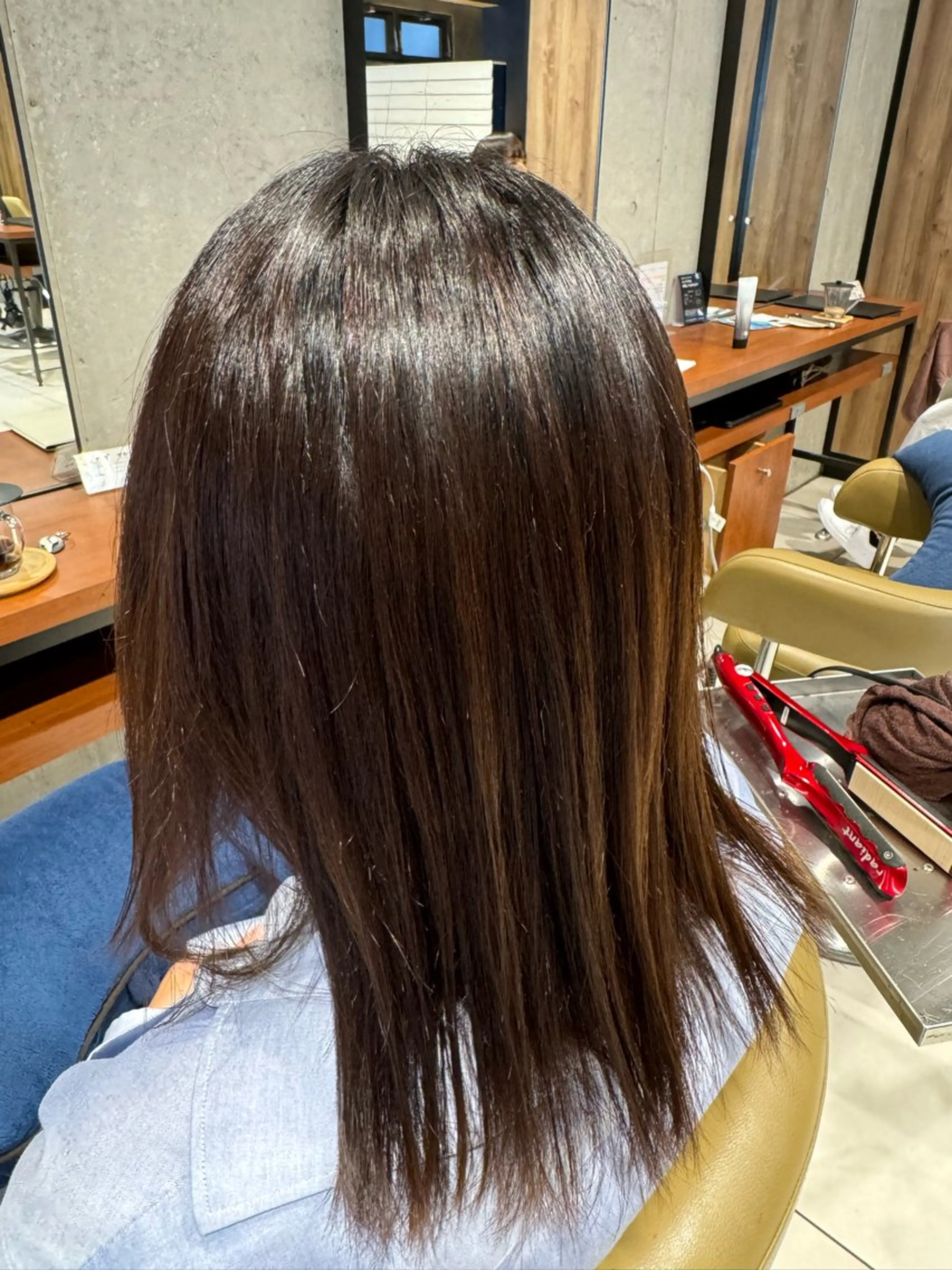 カラー ヘアカラー トリートメント 艶カラー 梨菜💜のヘアスタイル