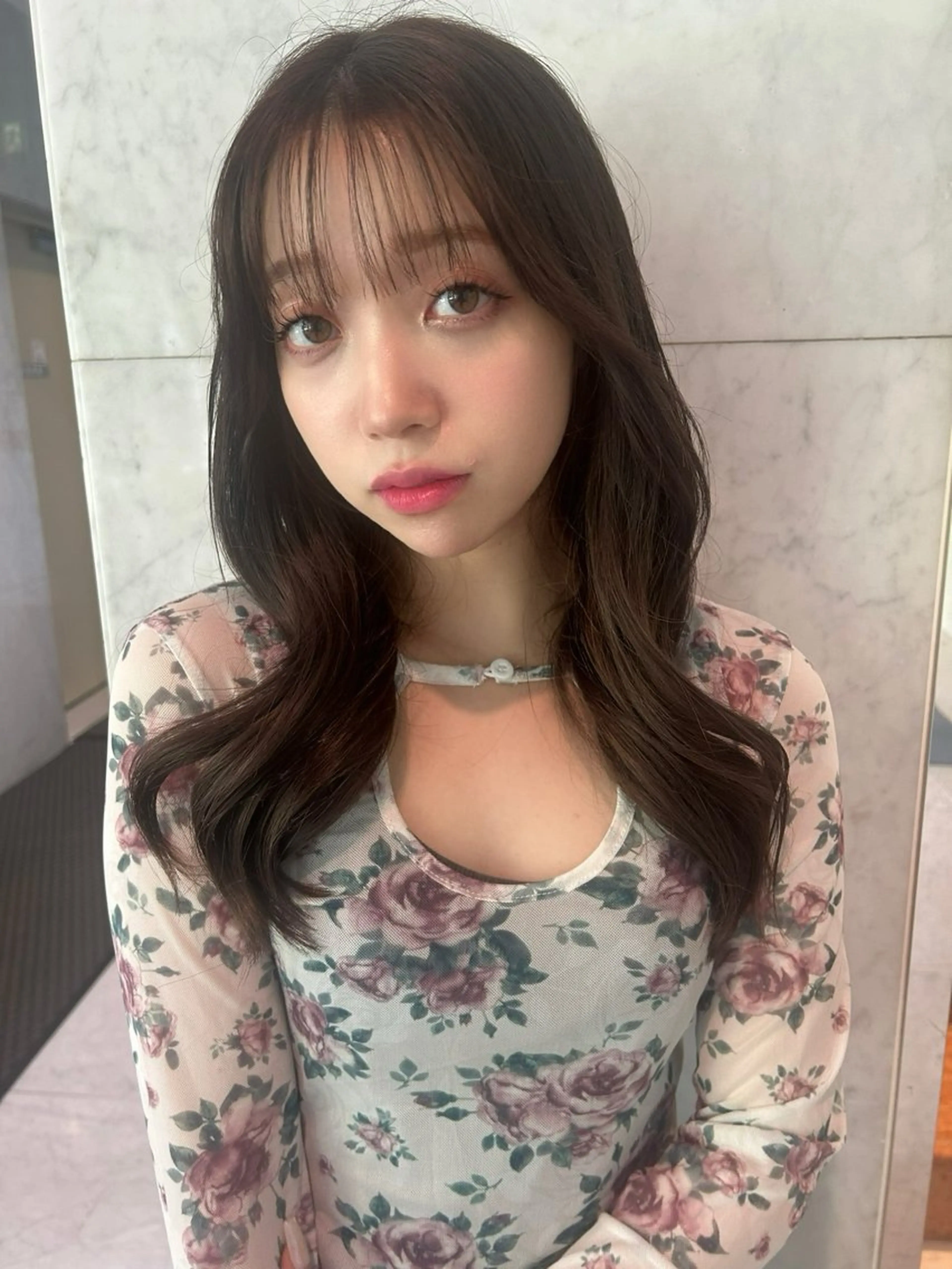 ミディアム パーマ シールエクステ/ 肥田野裕人のヘアスタイル