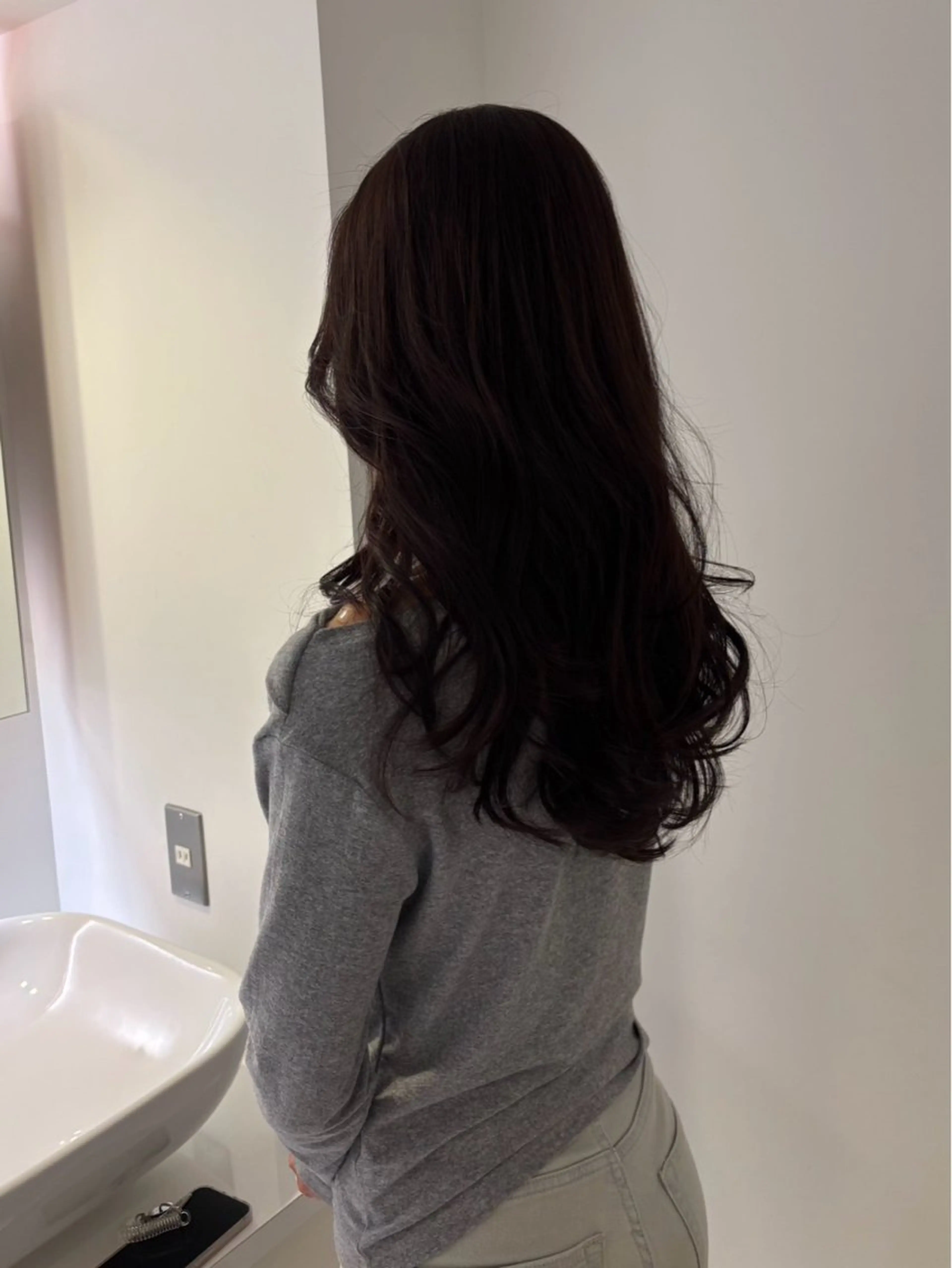 セミロング カラー カラー🤭🈁 ✨️🍀ショーイのヘアスタイル