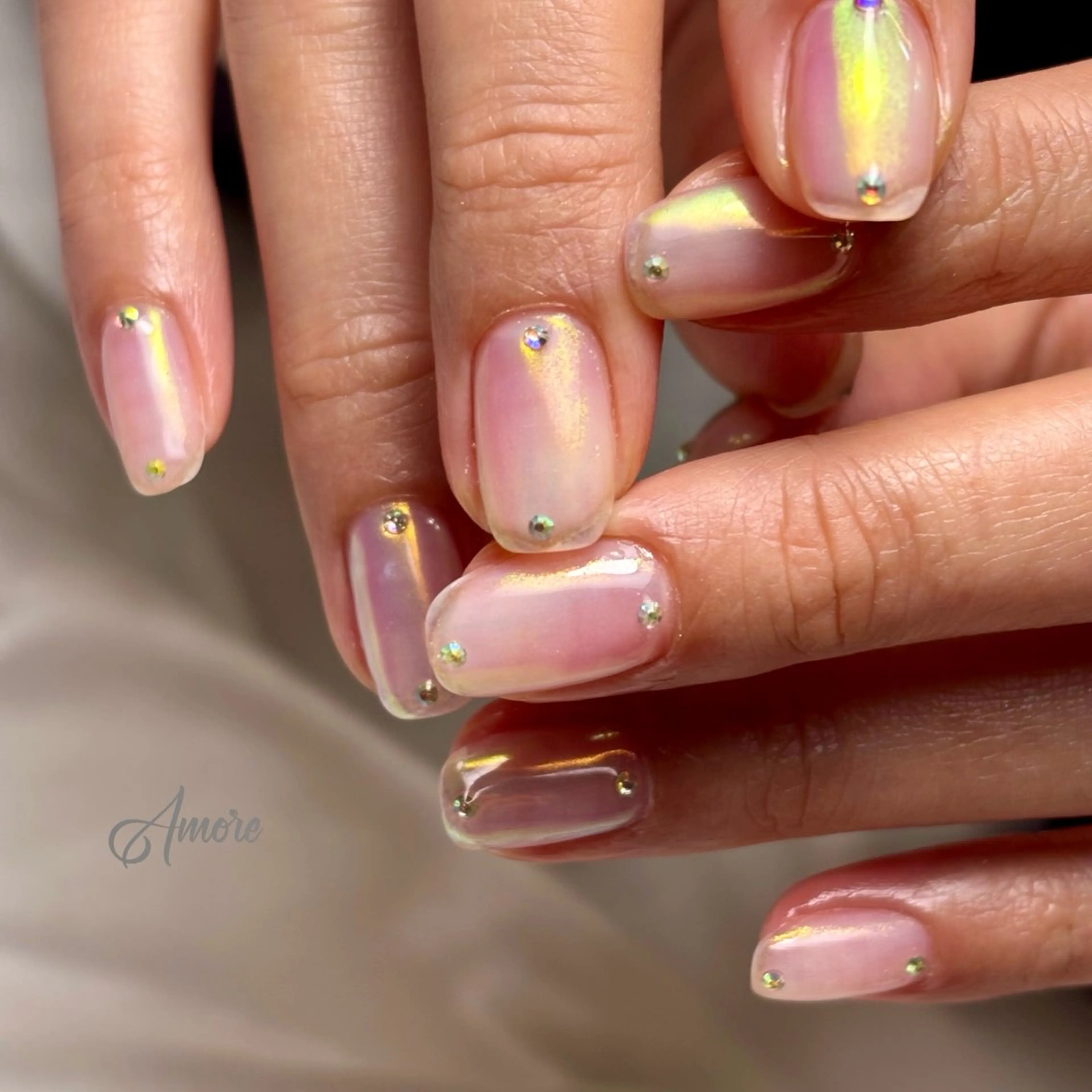 ネイル ジェルネイル キラキラネイル 韓国ネイル マグネットネイル パラジェル You kyehwaのネイルデザイン