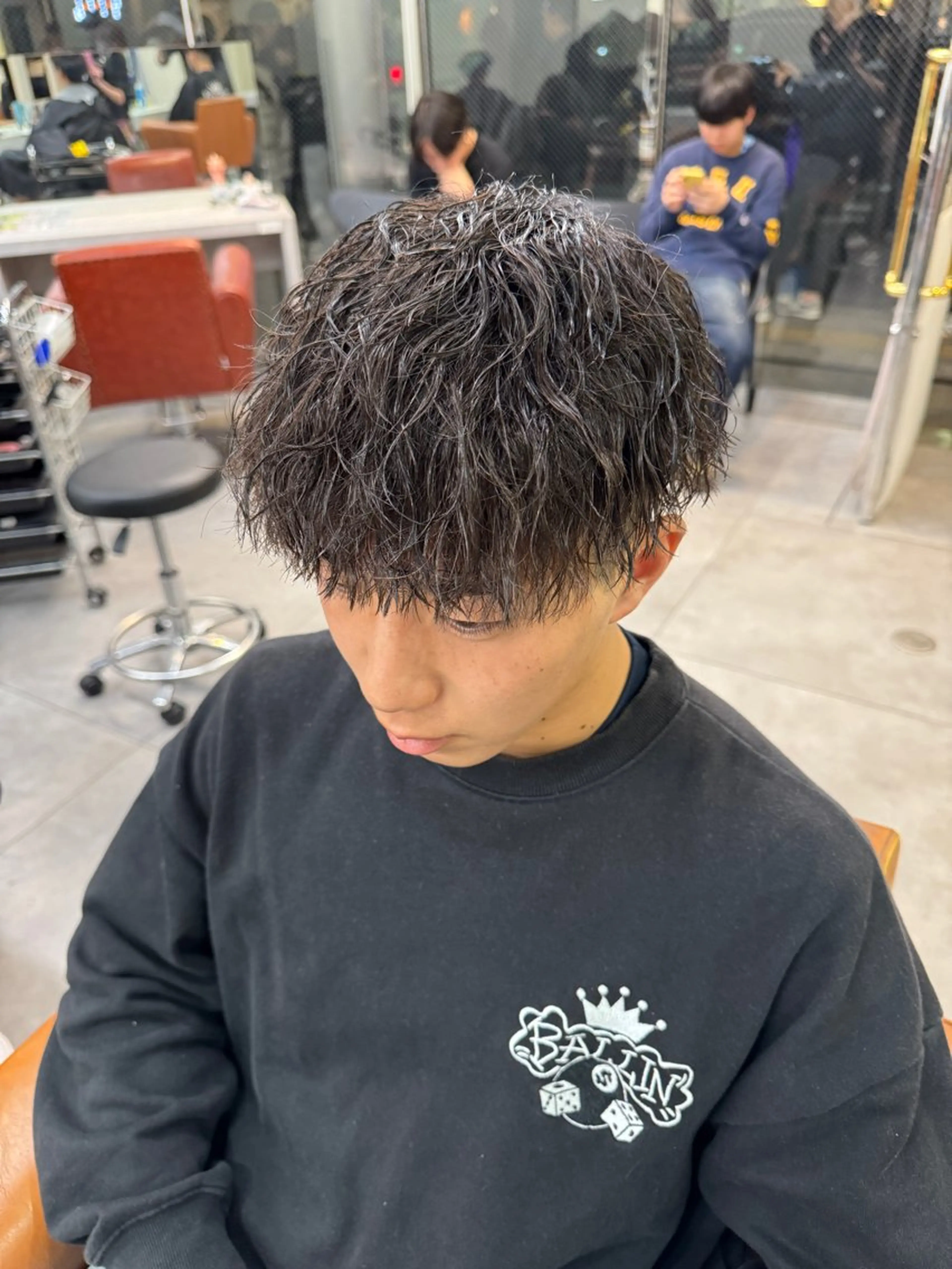 パーマ メンズ 京都駅/メンズサロン 山田司のヘアスタイル