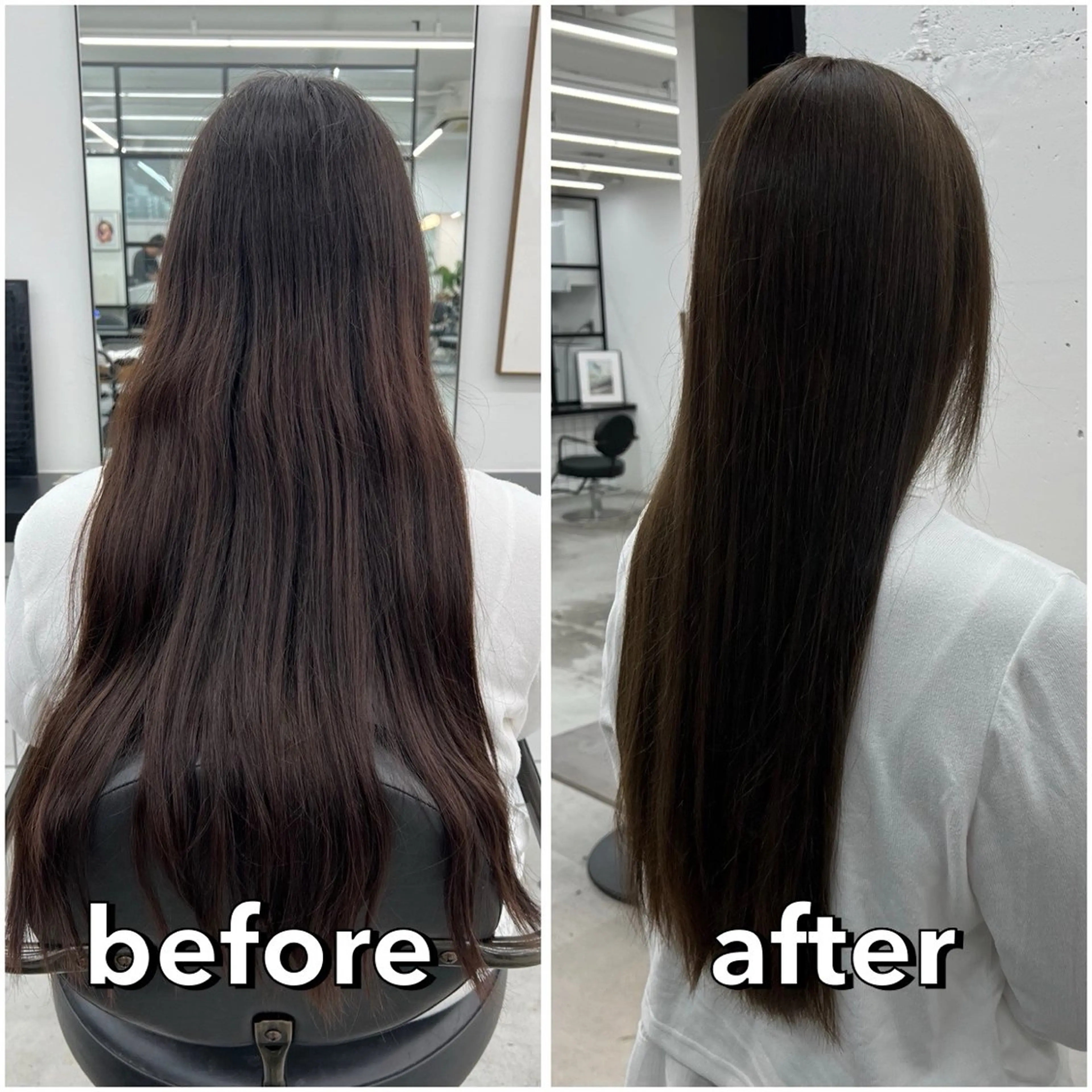 ロング カラー ベージュカラー ブリーチ ブラウンカラー 透明感カラー オリーブベージュ ヘアカラー あすか JILLSTUDIOのヘアスタイル