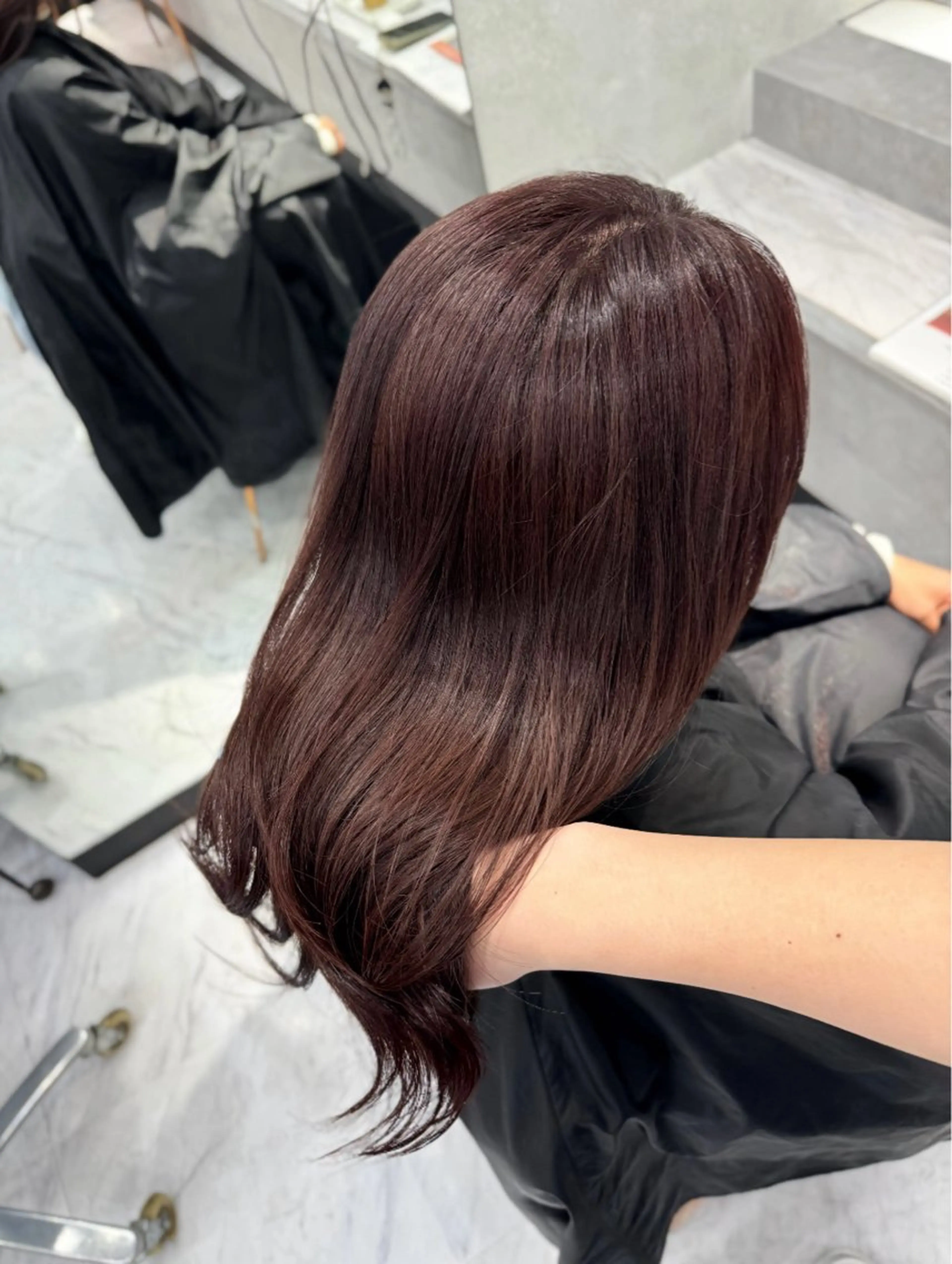 ミディアム カラー 透明感カラー ラベンダーカラー カット ヘアカラー トリートメント 艶カラー/レイヤー ✨/韓国ヘアのヘアスタイル