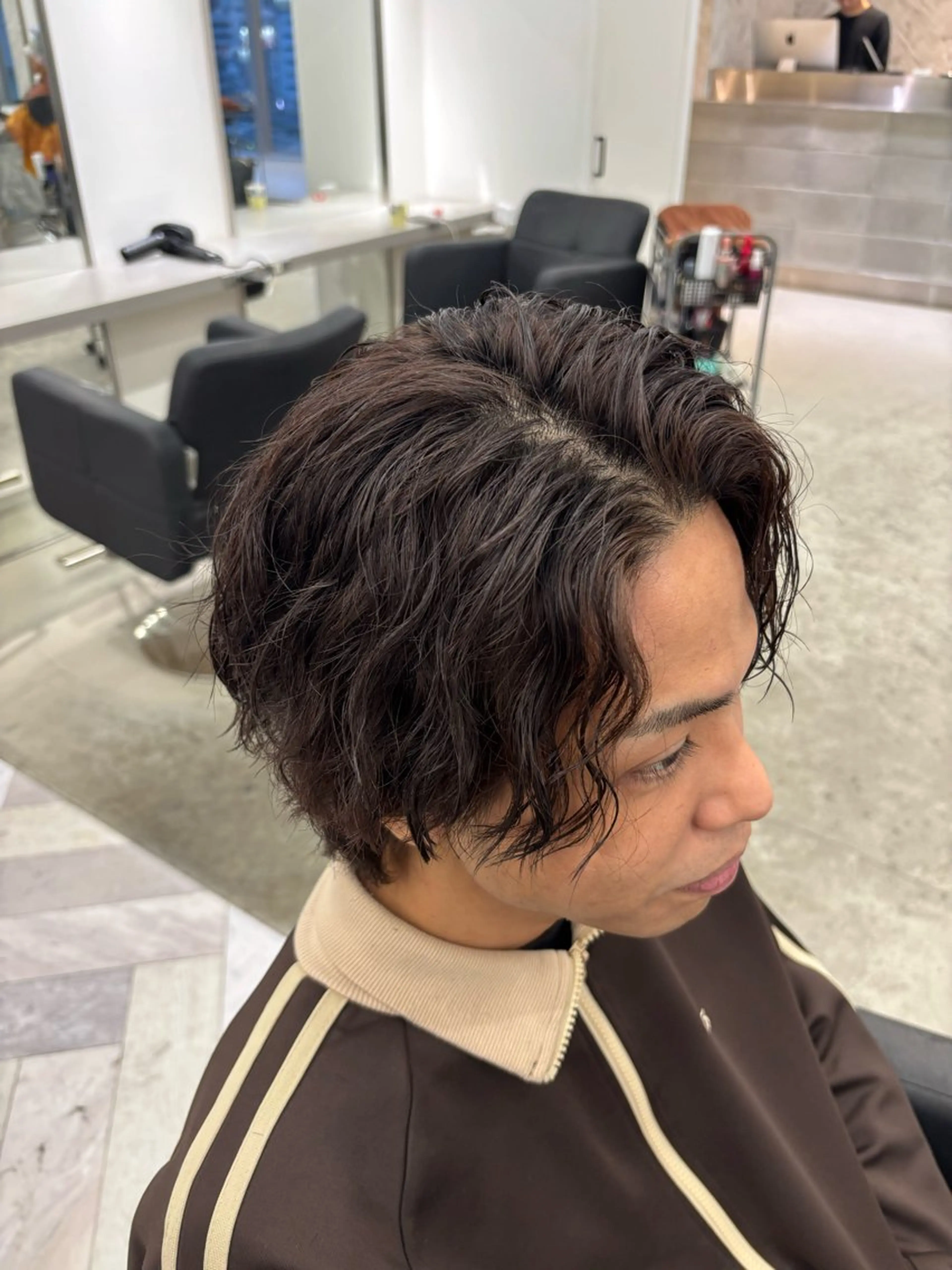 パーマ メンズ カット パーマ パーマ&ブリーチ /飯牟田/GEAR.のヘアスタイル