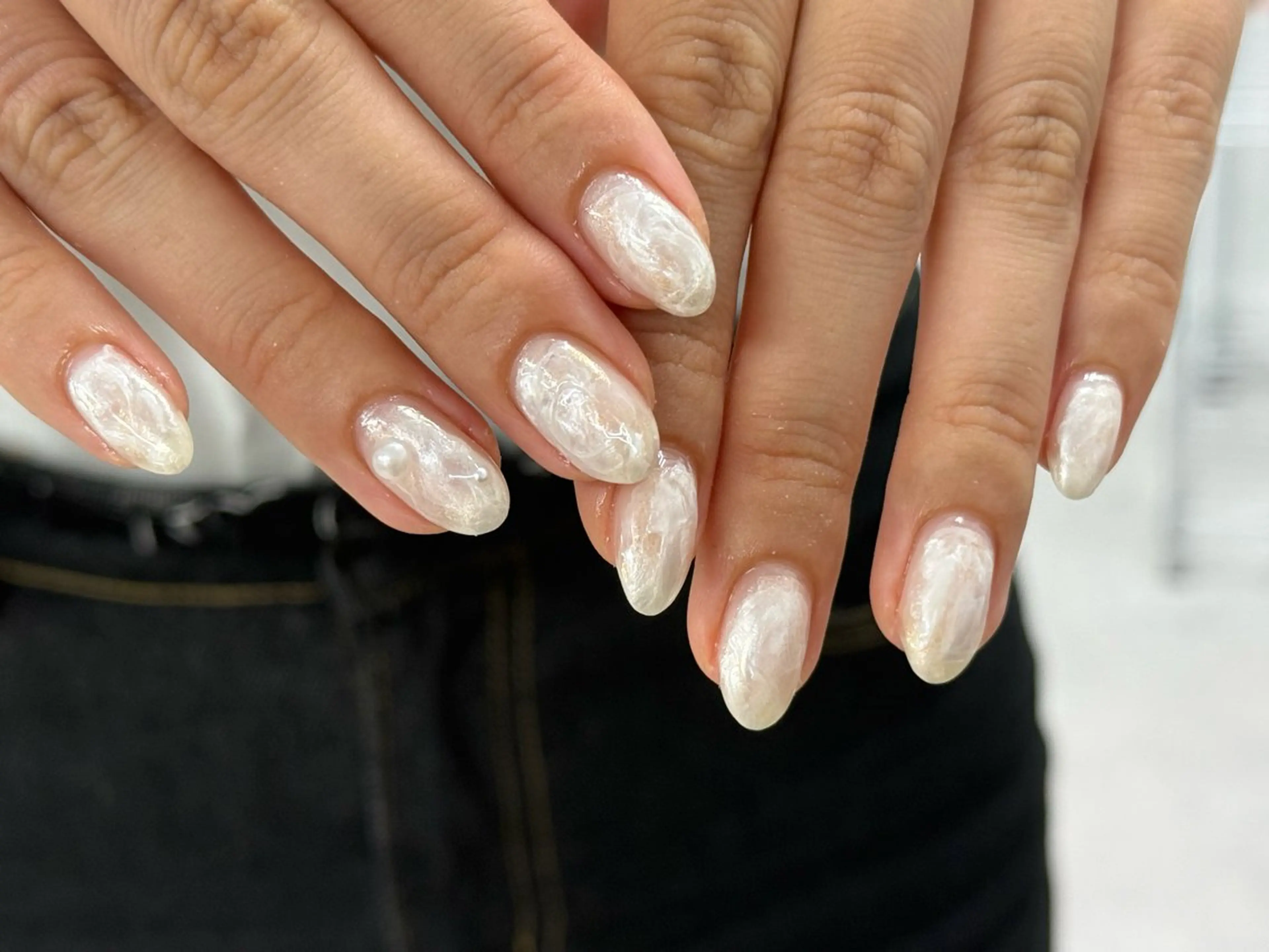 ネイル ホワイト LULUMU maison kamisu所属・LULUMU Aoiのネイルデザイン