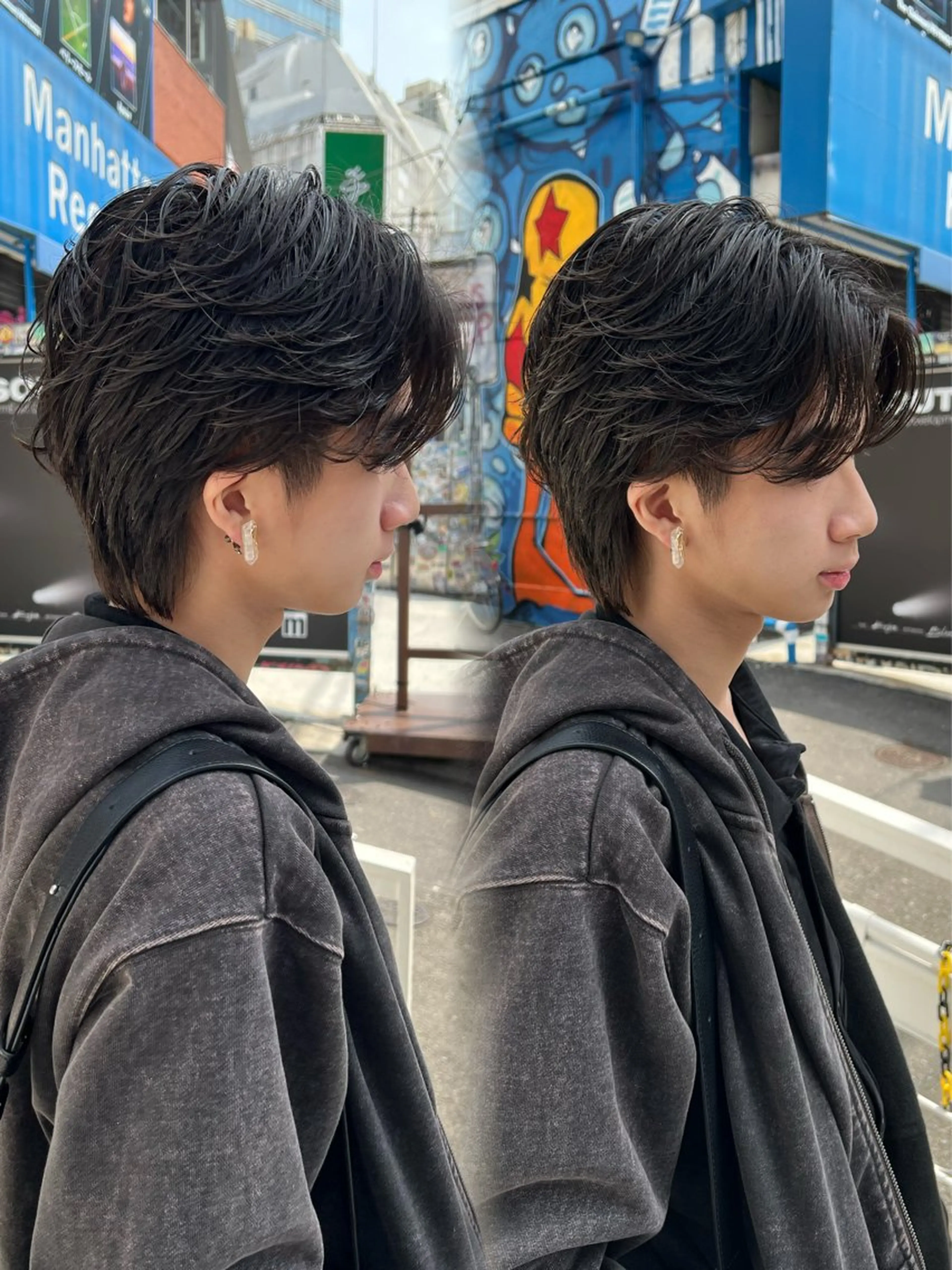 メンズ 毛流れフェザー スタイル🔹竹内凌のヘアスタイル