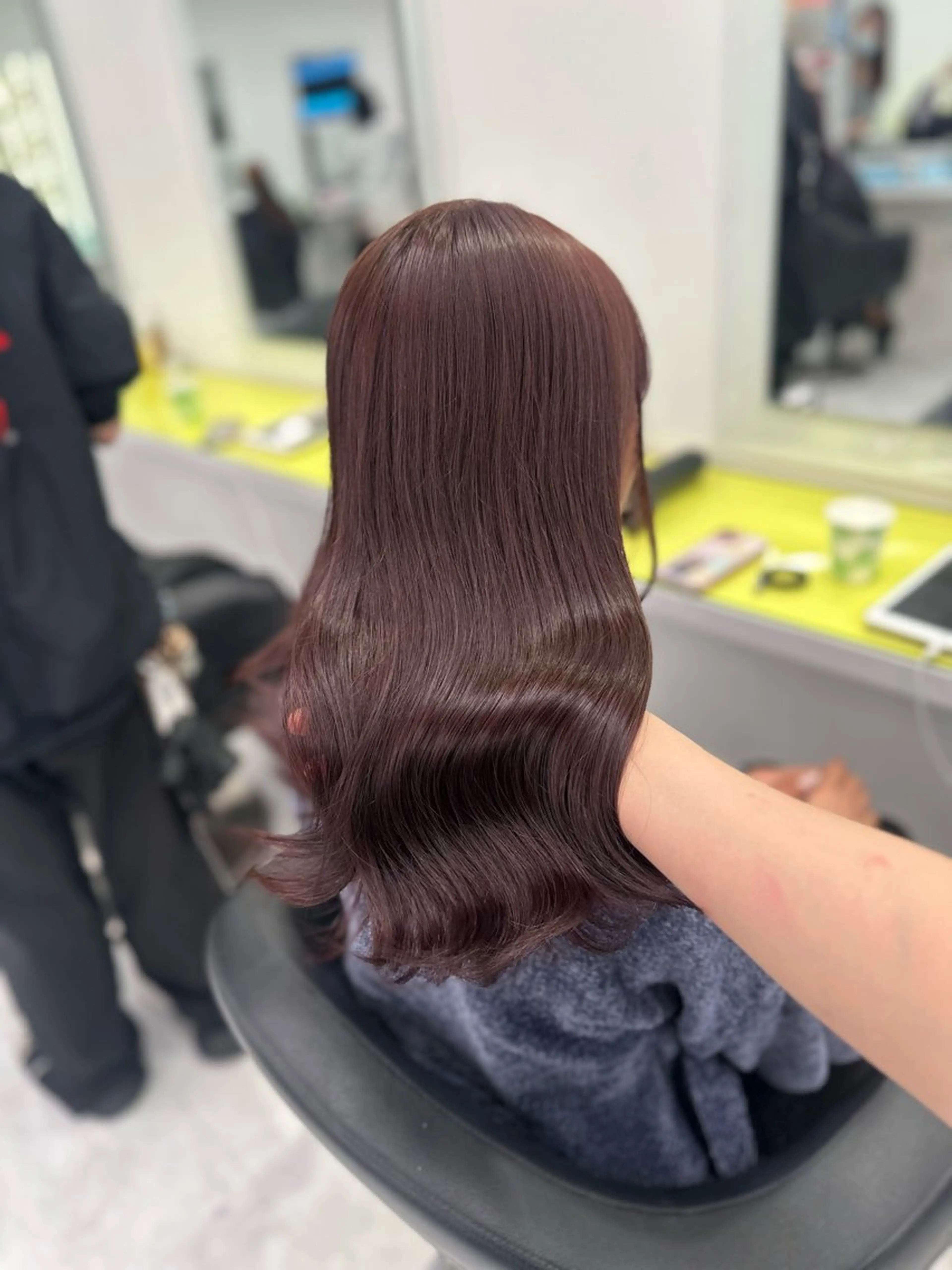 セミロング カラー ピンクカラー ♡ダブルカラー特化♡ miyuのヘアスタイル