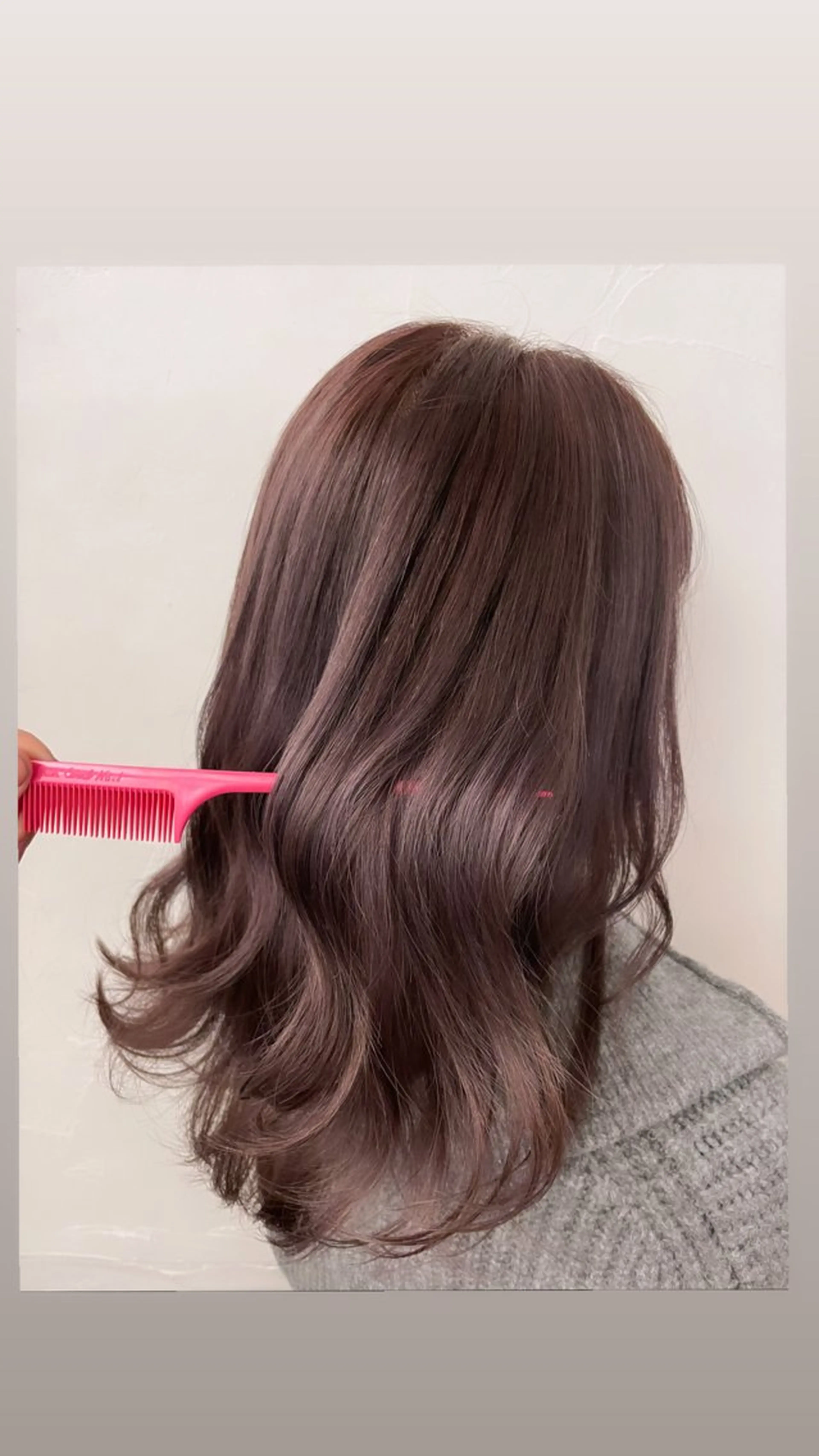 ミディアム カラー ブラウンカラー ラベンダーカラー ayaka |トレンドヘアのヘアスタイル