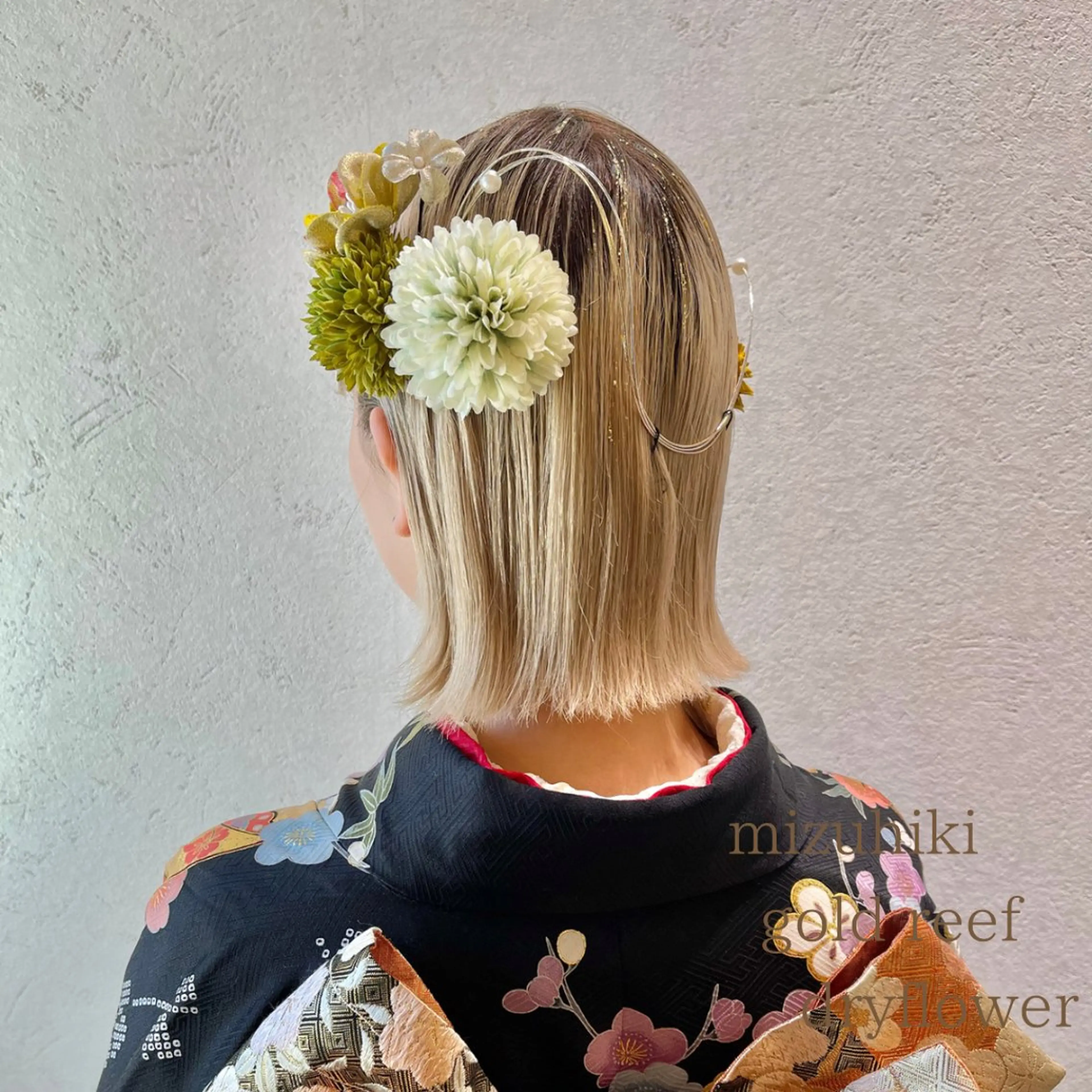 ショート ヘアアレンジ 結婚式・ブライダル デート 卒業式のヘアスタイル ヘアセット charm《銀座》 ヘアセット/縮毛矯正のヘアスタイル